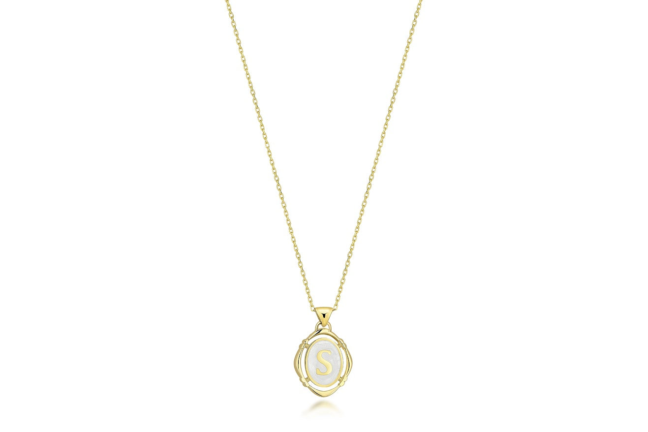 Retro Letter Necklace