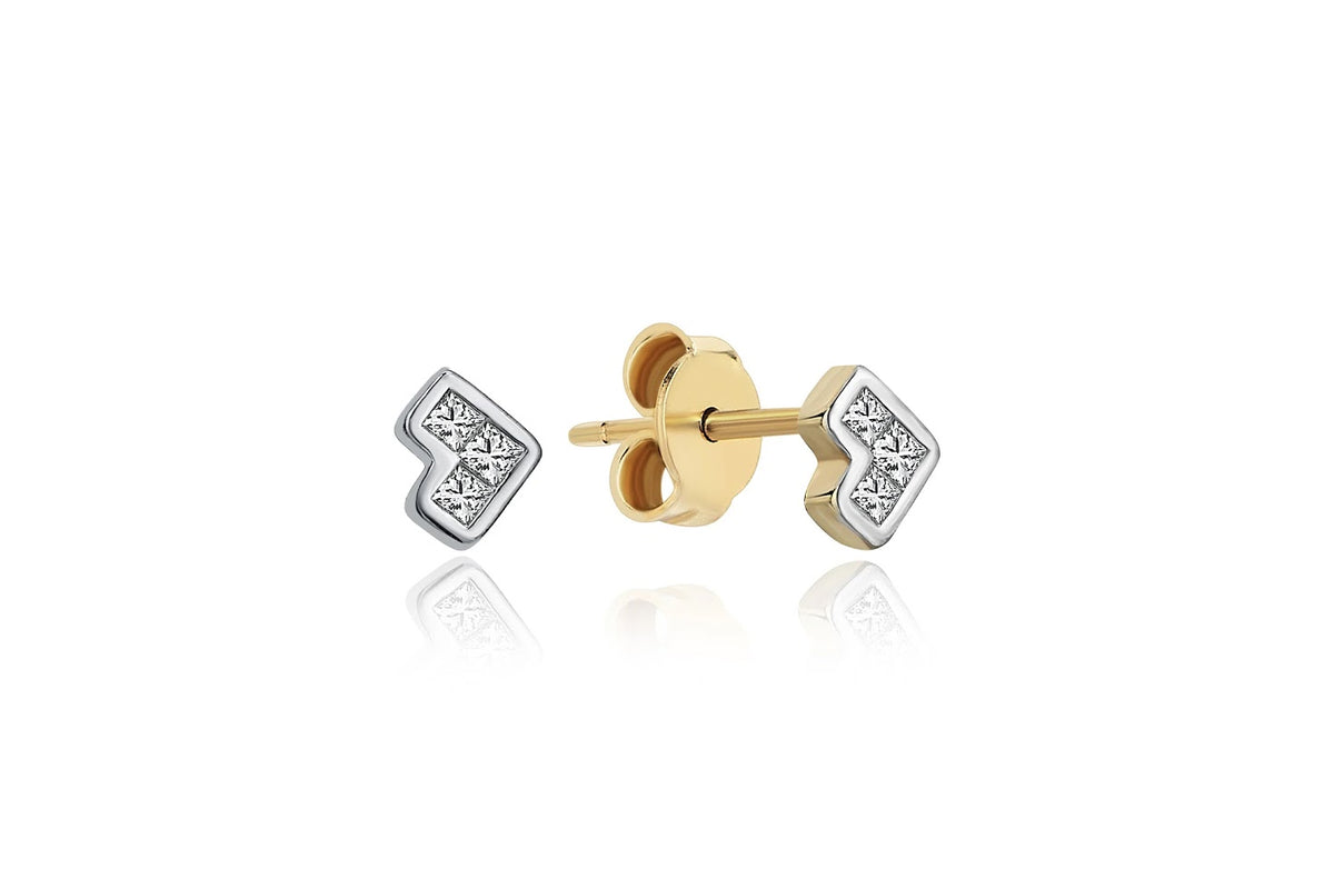 Mini Corner Tetris Earrings