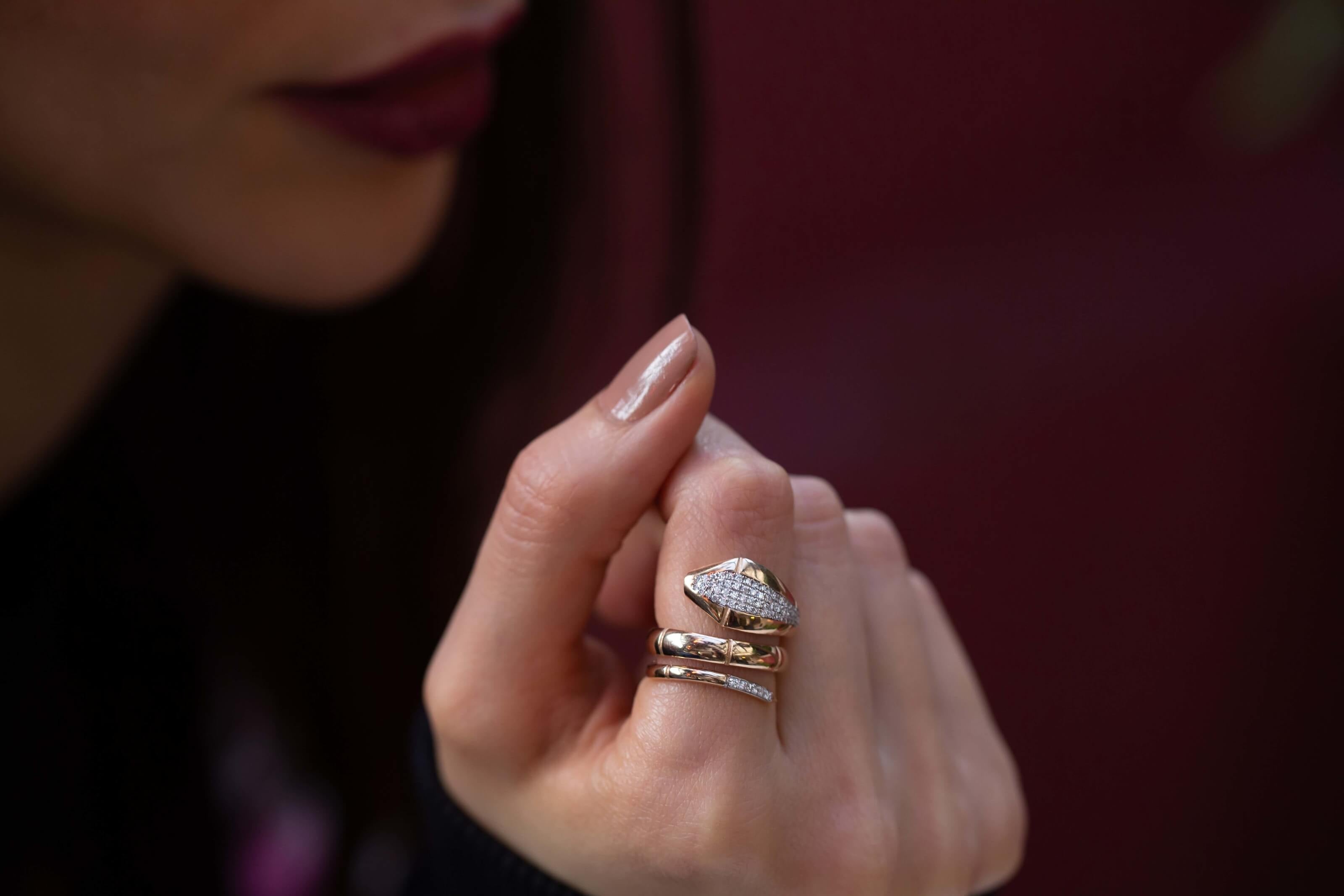 Snake Diamond Ring