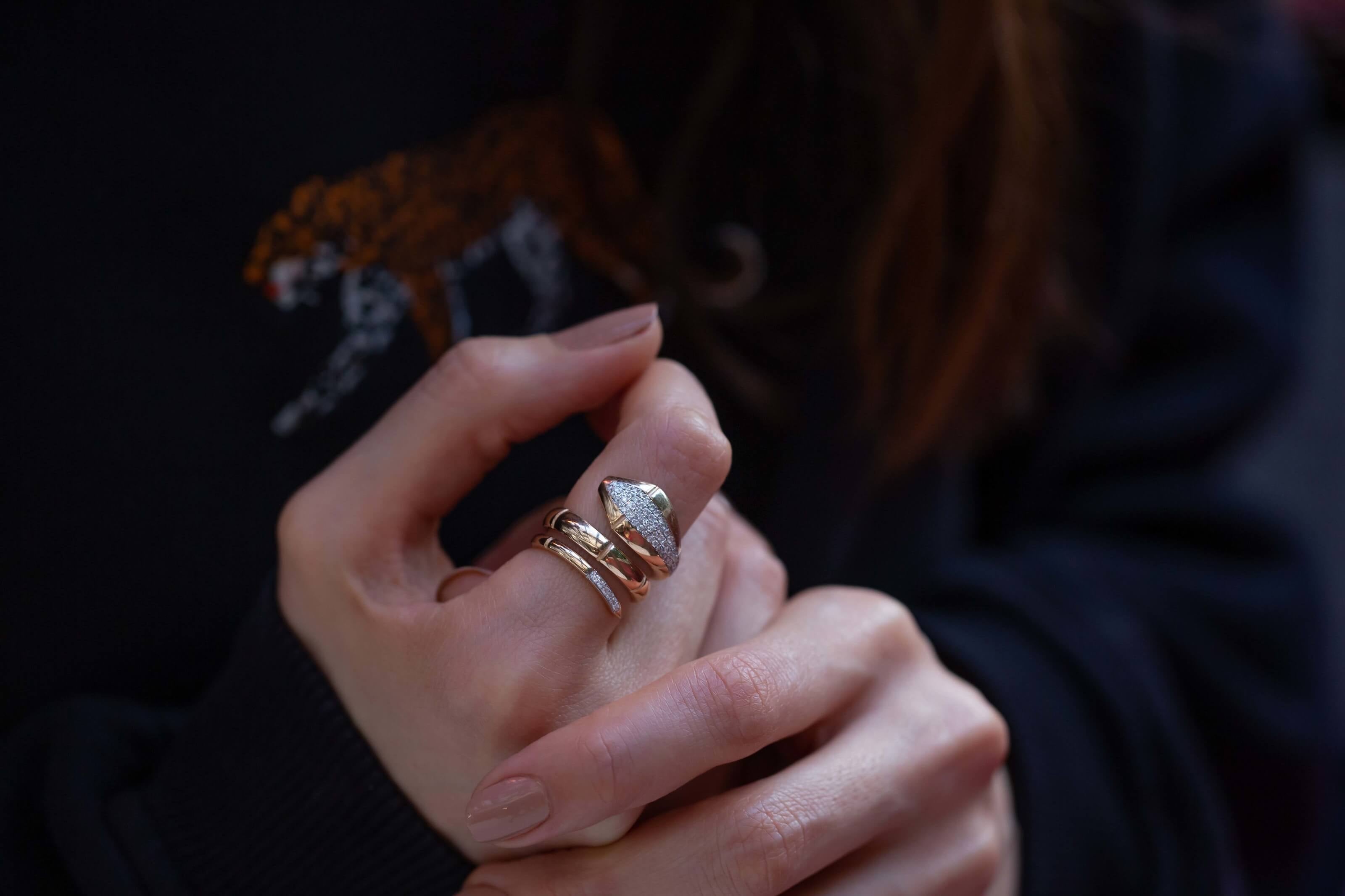 Snake Diamond Ring