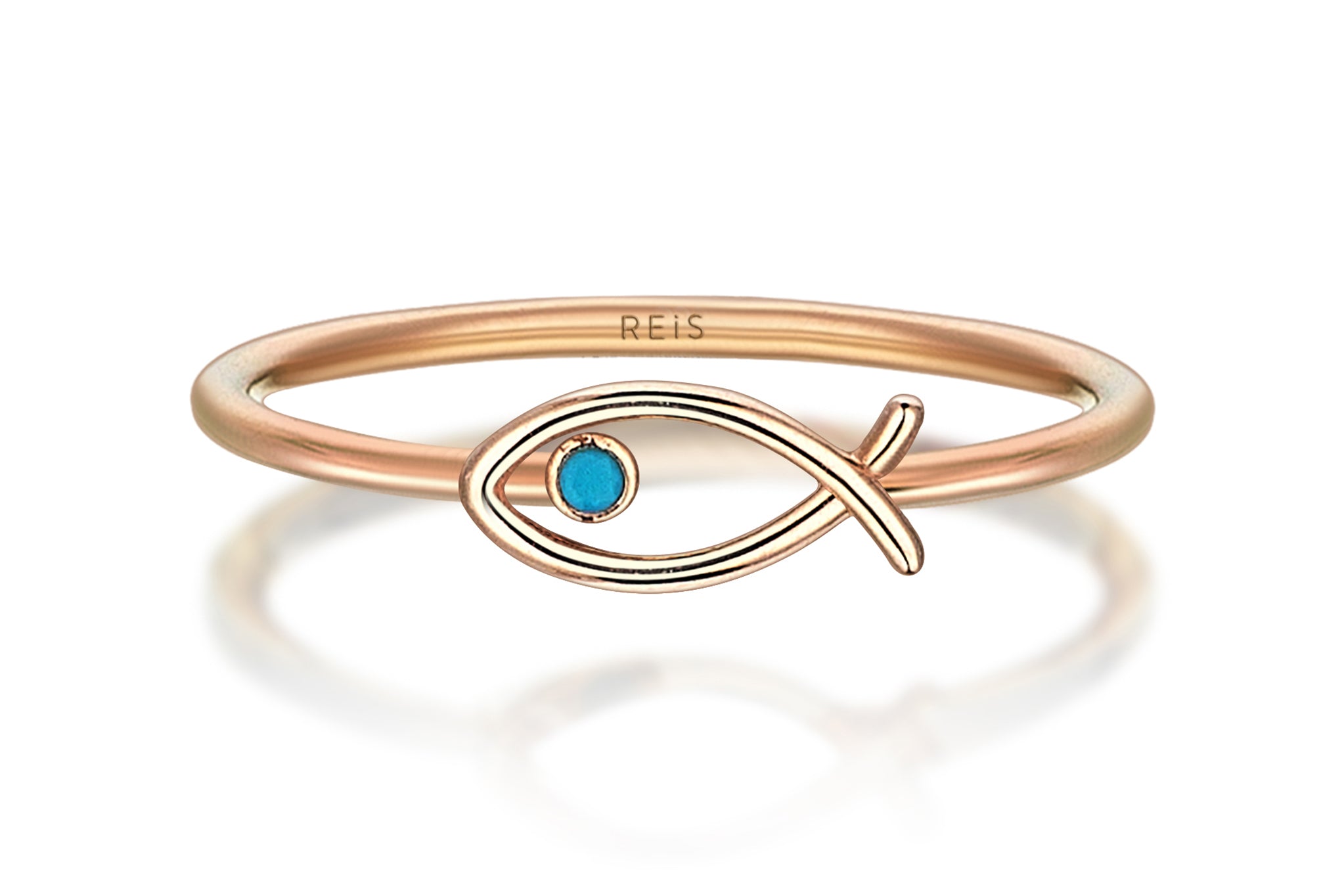 Turquo Fish Ring