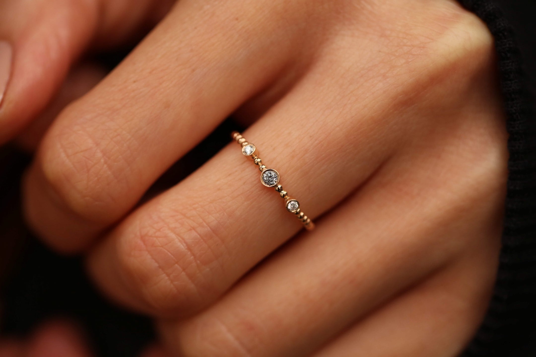 Mini Three Stone Diamond