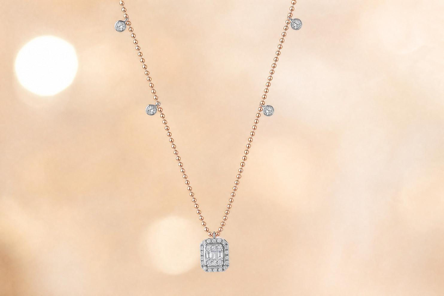 Baguette Necklace Italian