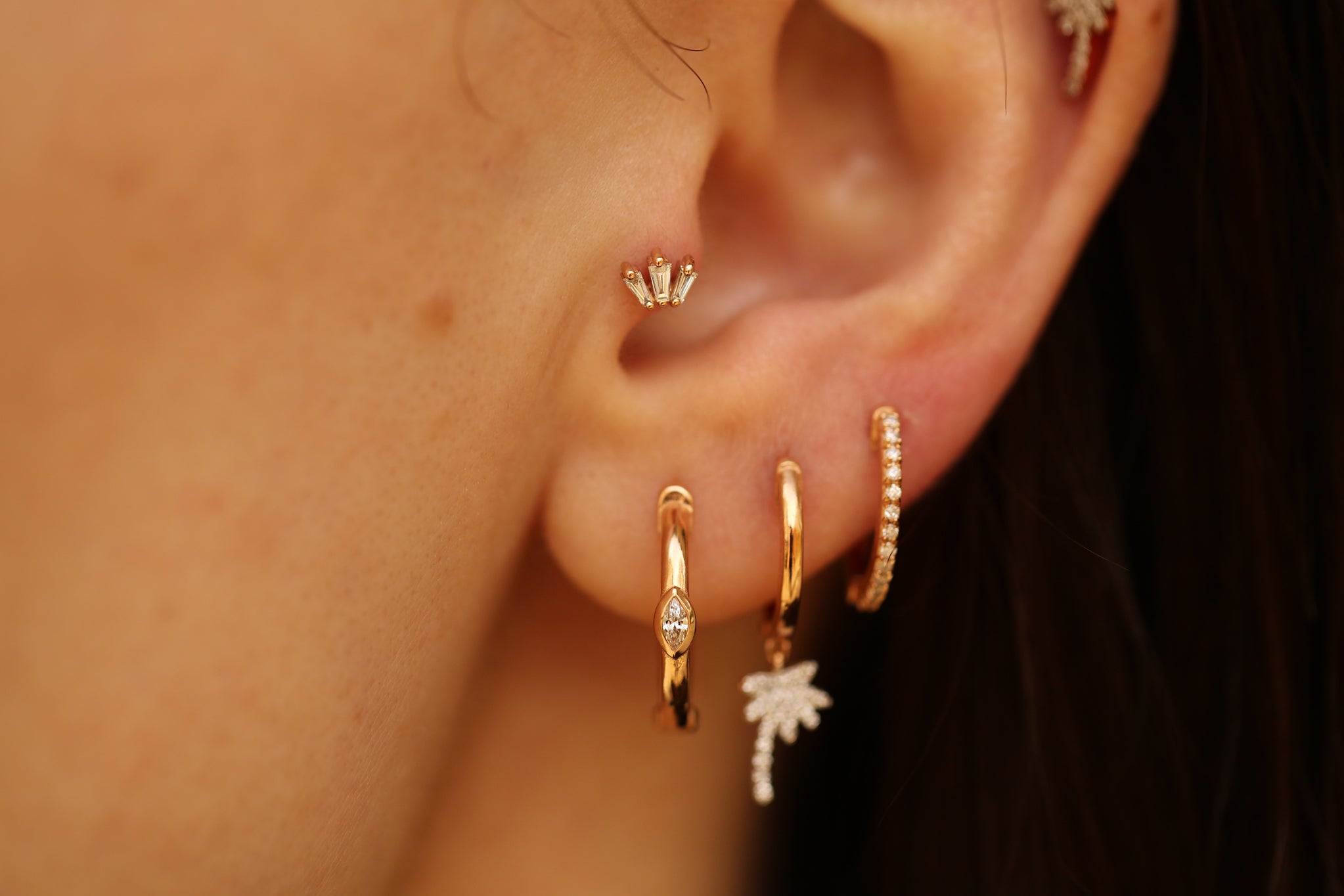 Mini Marquise Earrings