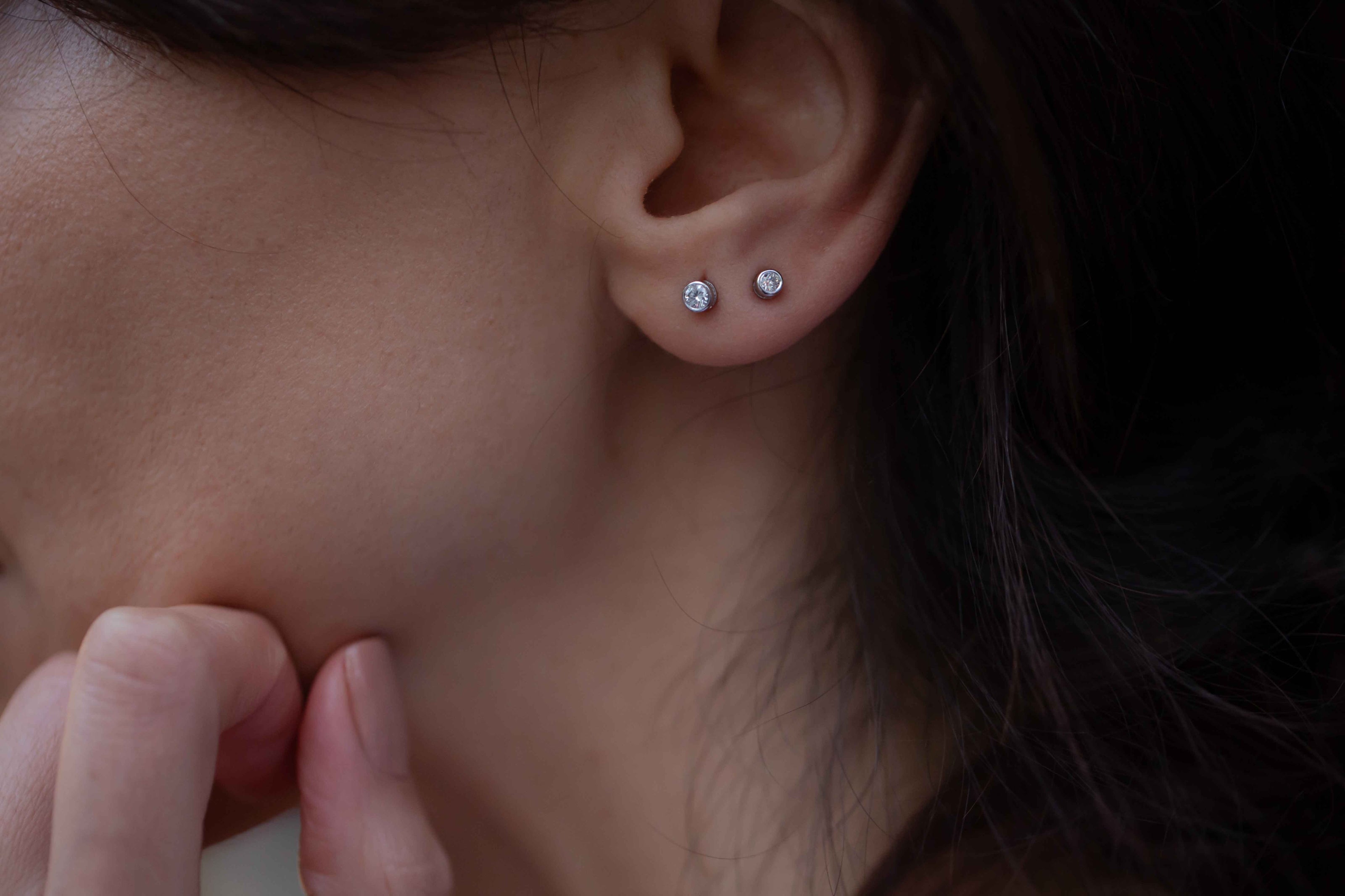 Single Stone Earrings