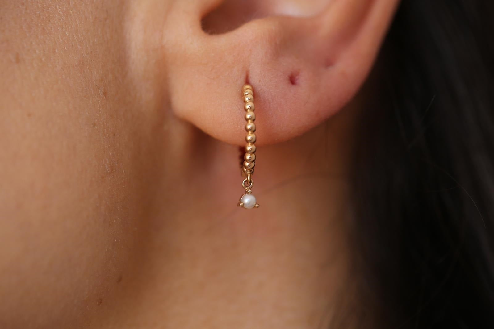 Mini Pearl Earrings