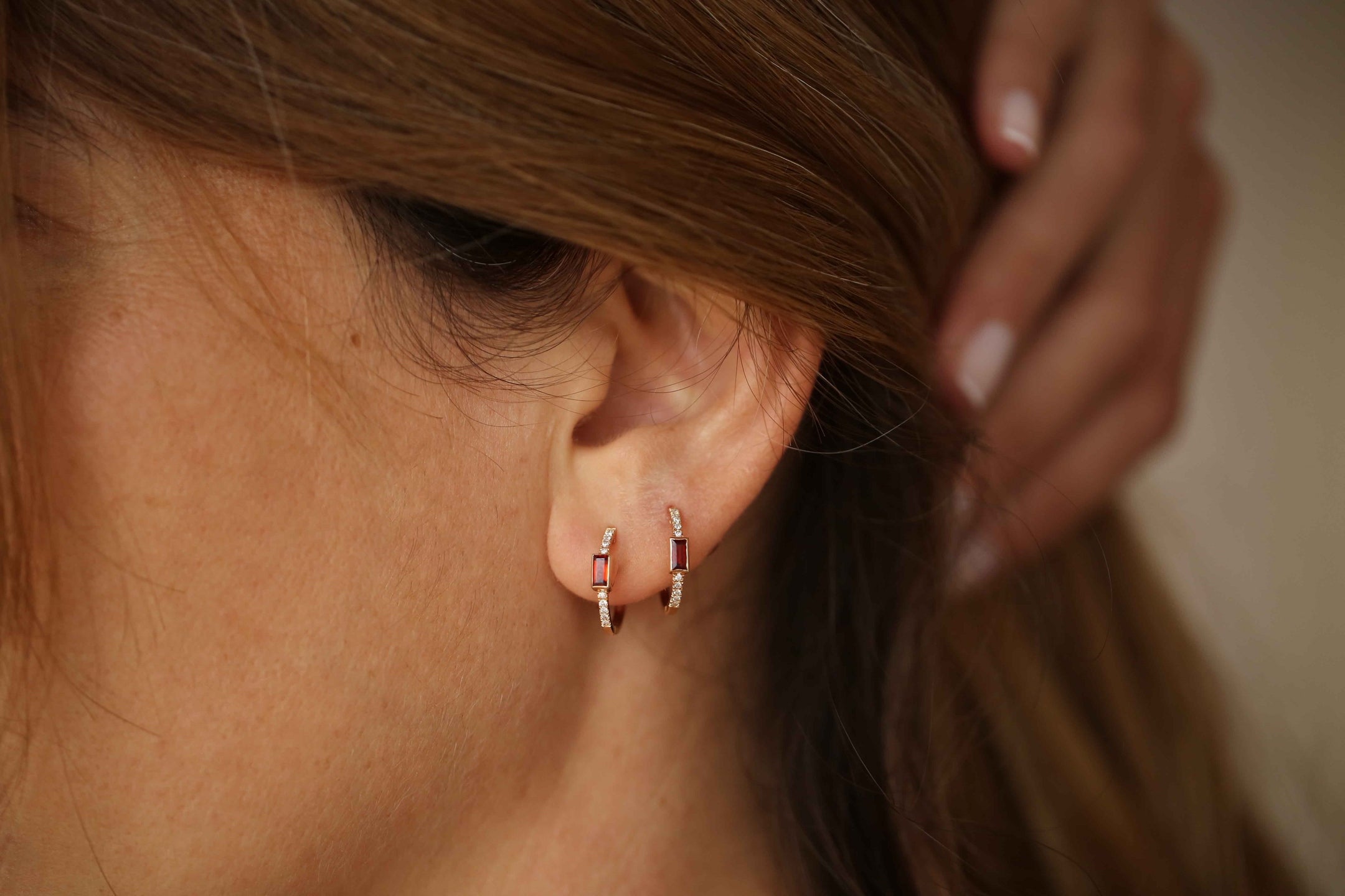 Cemre Ruby Earrings