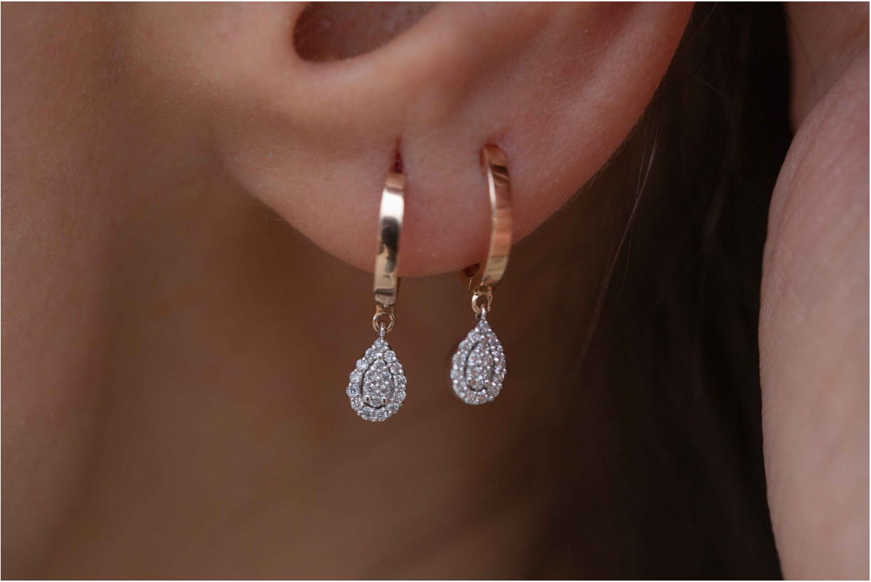 Diamond Teardrop Earrings 2.0