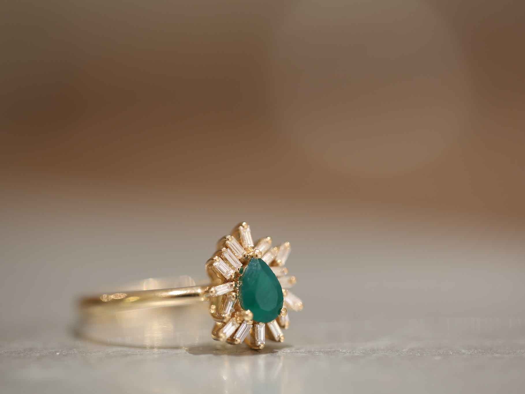 Emerald and Mixed Baguette