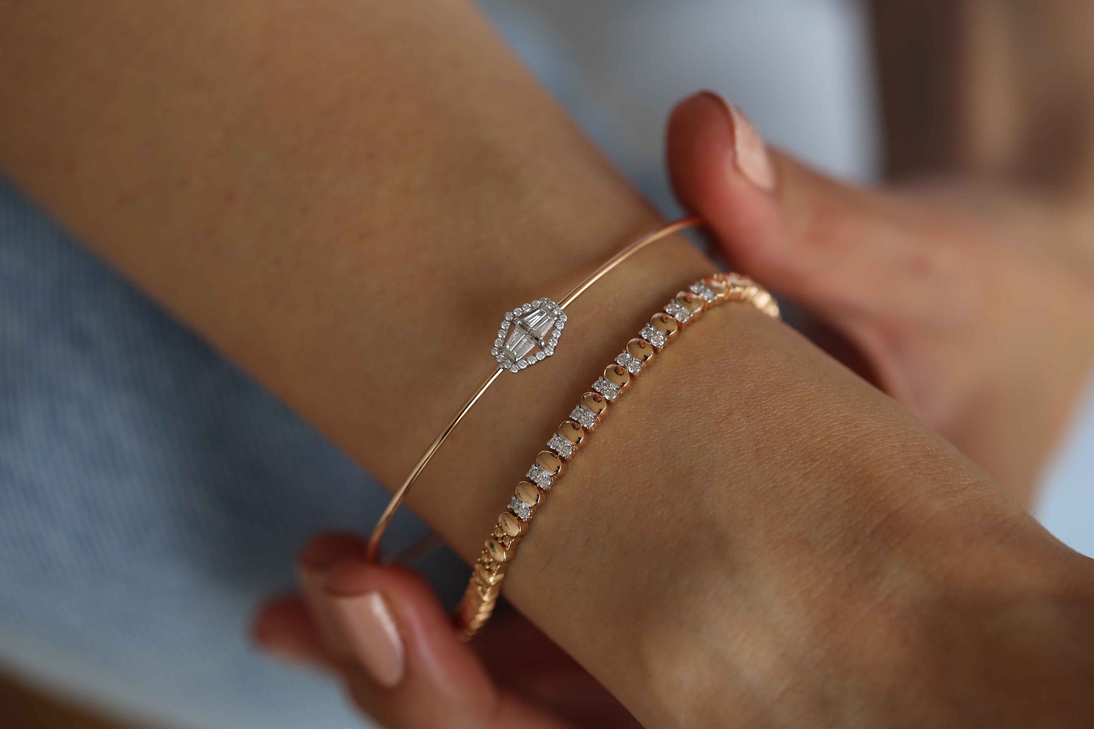 Marquise Wire Bracelet