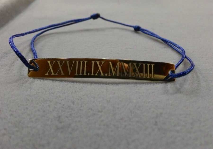 Roman Numeral Cord Bracelet