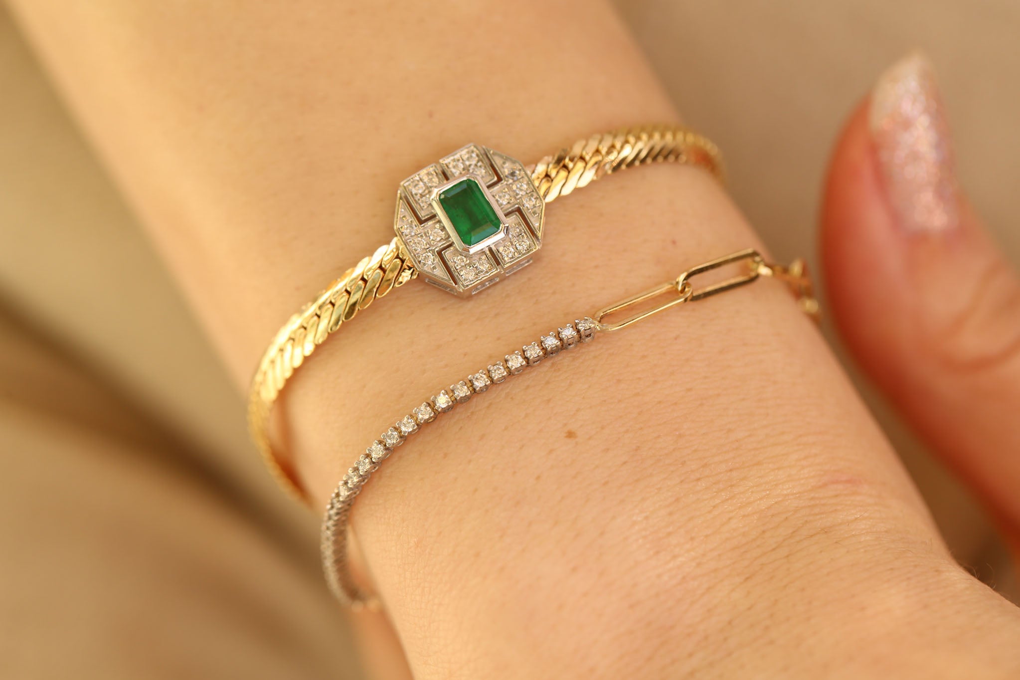 Arte Emerald Bracelet
