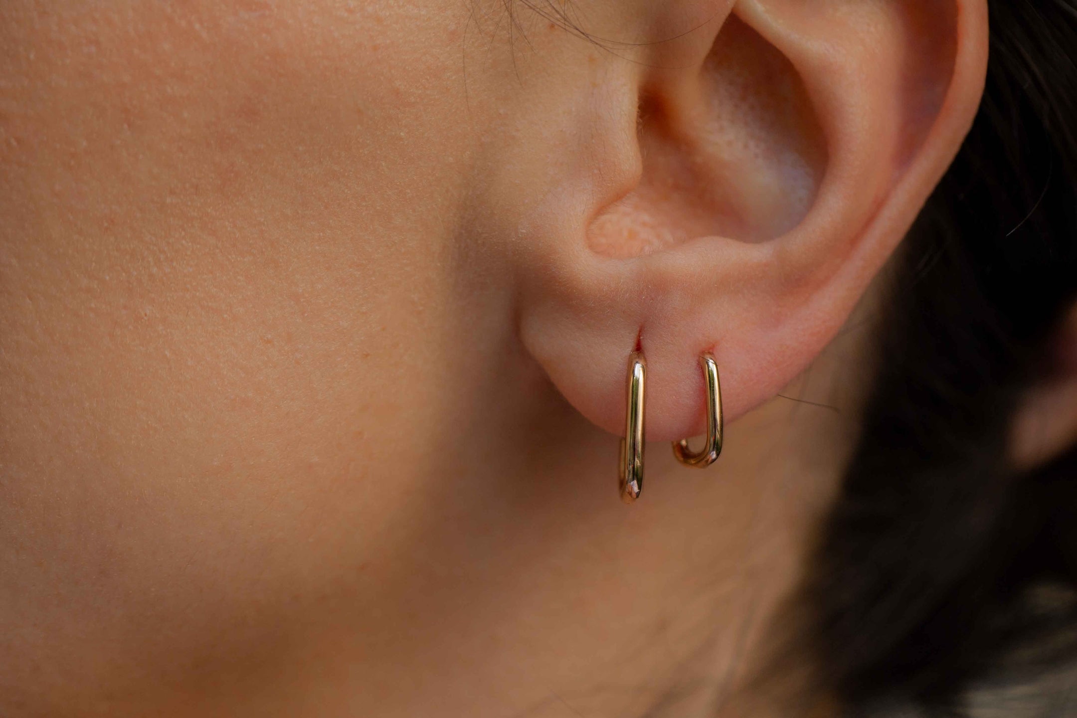 Mini Rectangle Earrings
