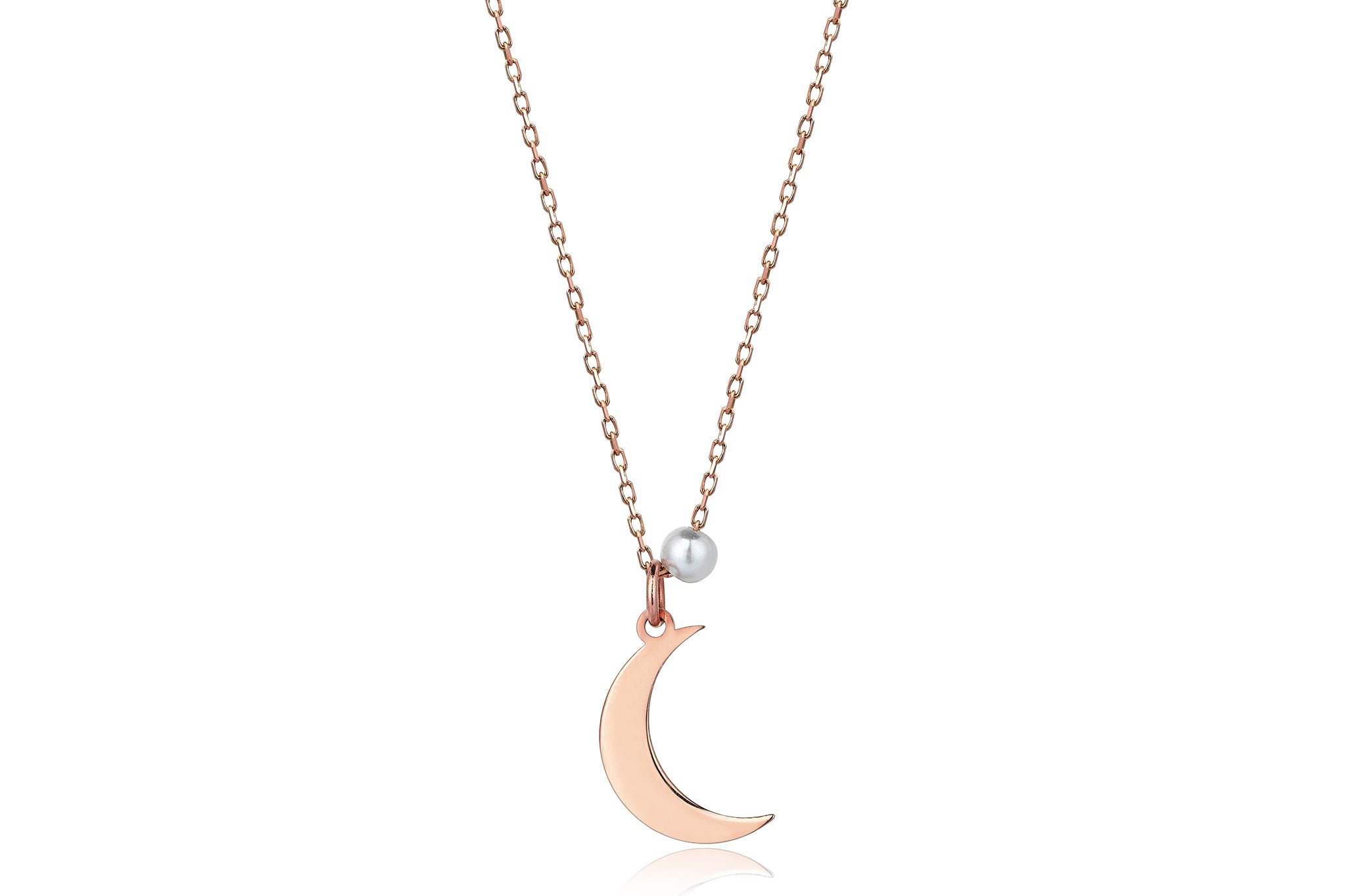 Pearl Stone Moon Necklace