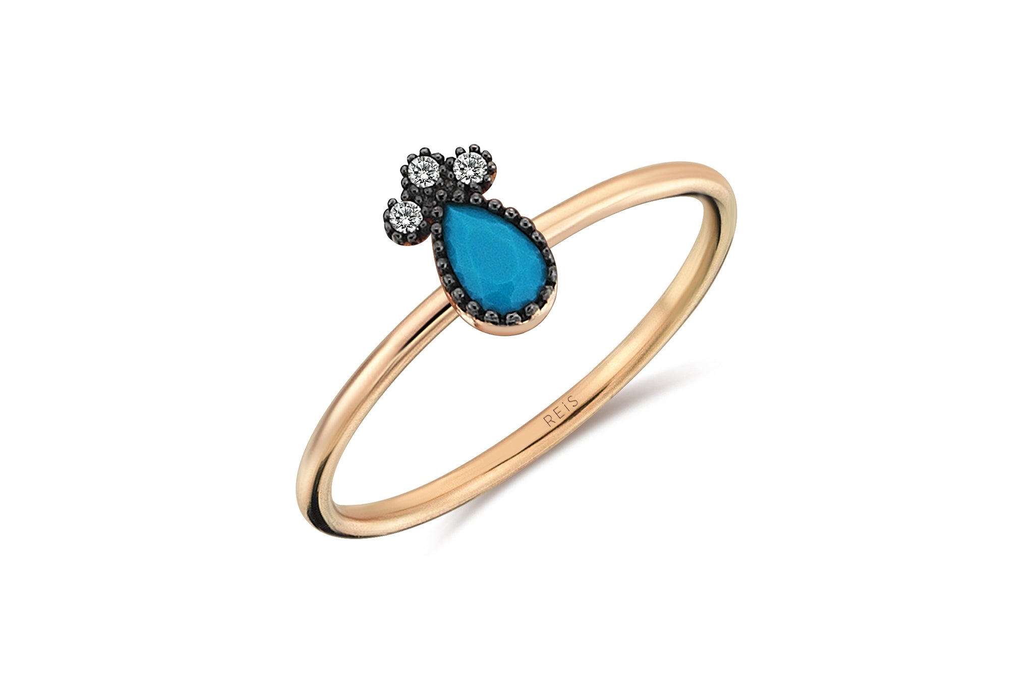 Turquoise Drop Ring