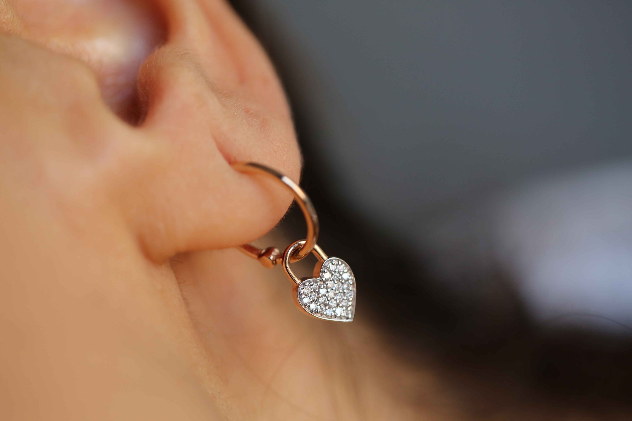 Mars Heart Earrings