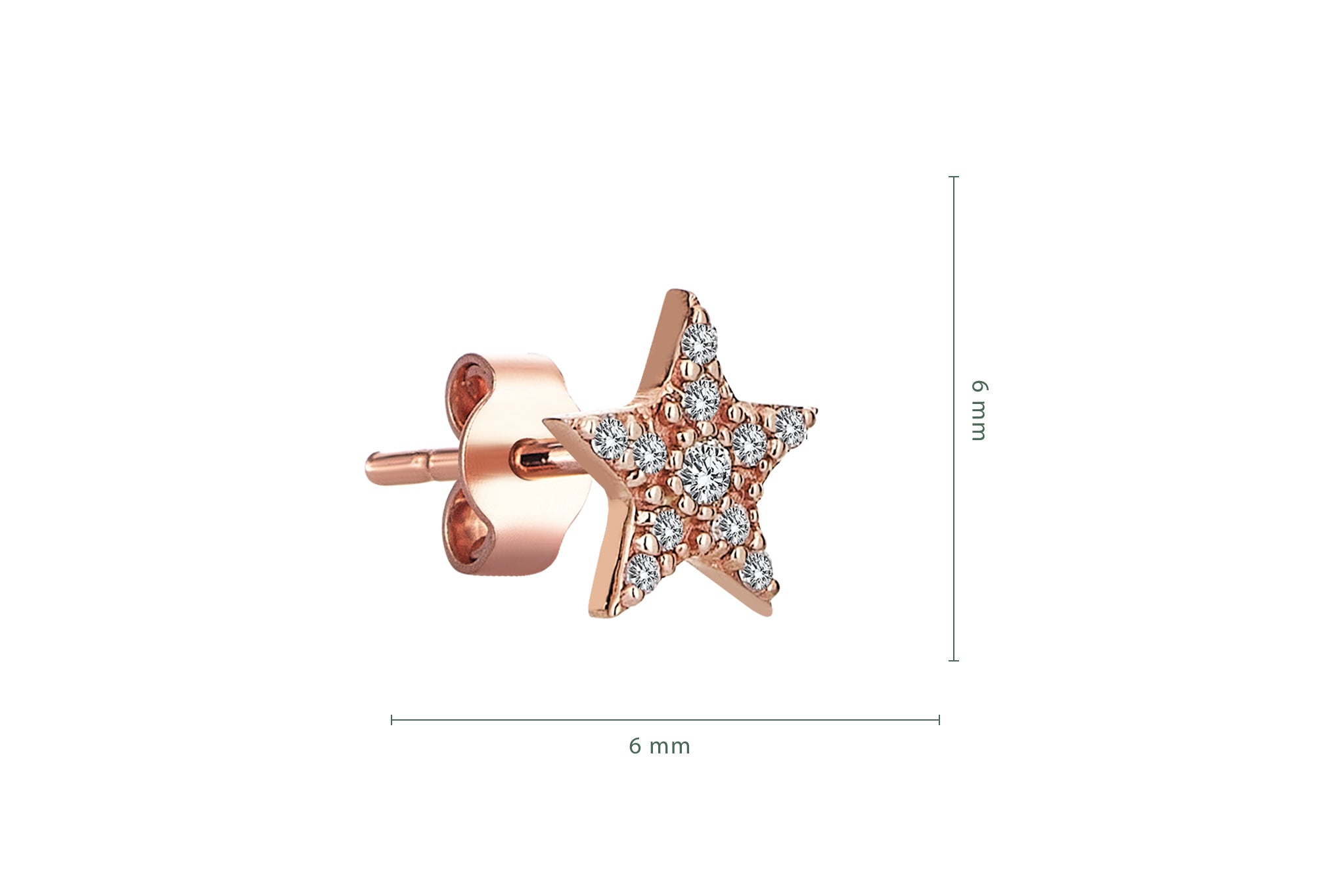 Studed Star Earrings