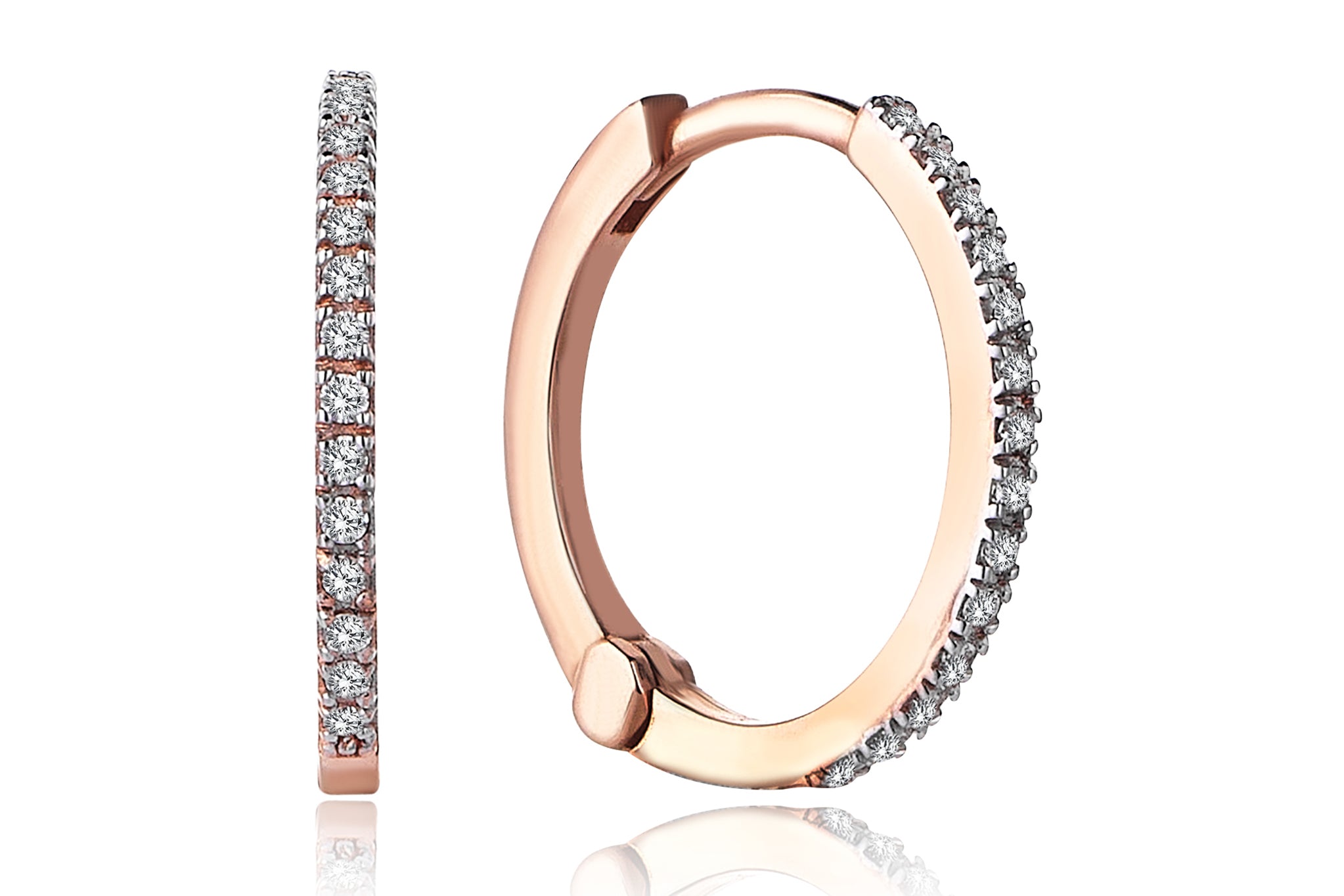 Hoop Diamond Earrings
