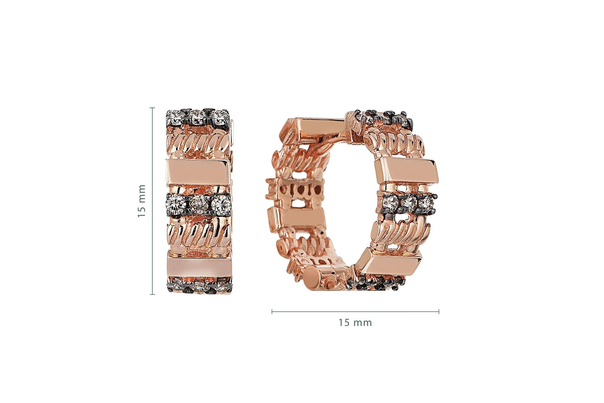 Straw Cognac Earrings