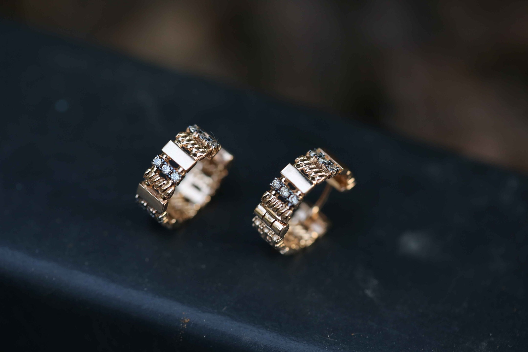 Straw Cognac Earrings