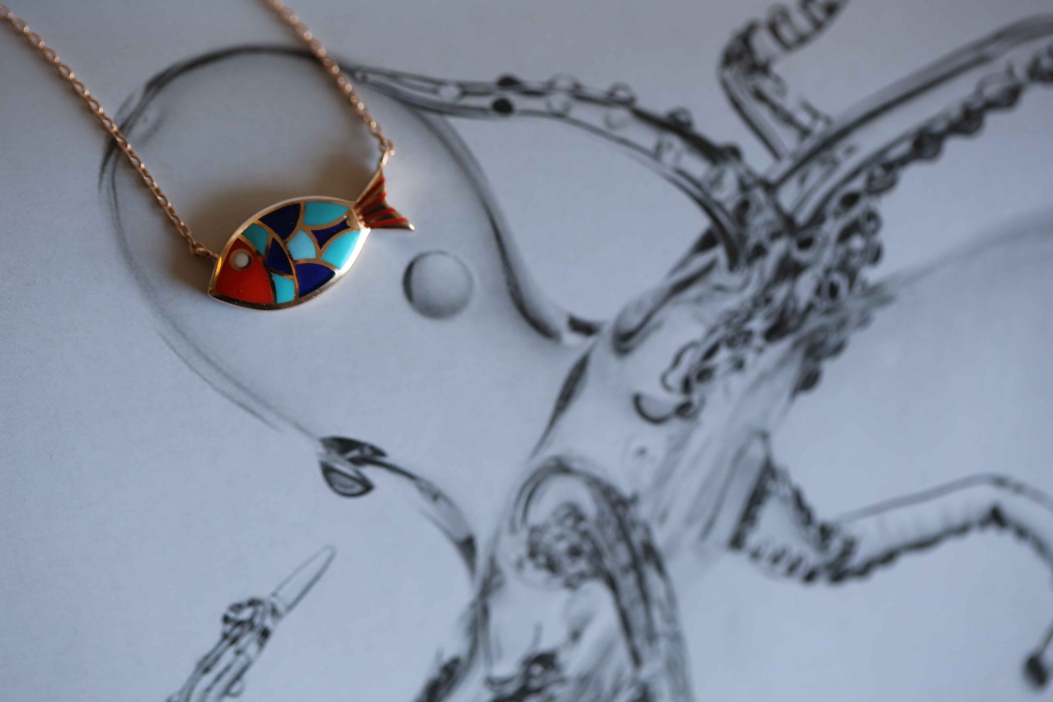 Carnival Fish Necklace