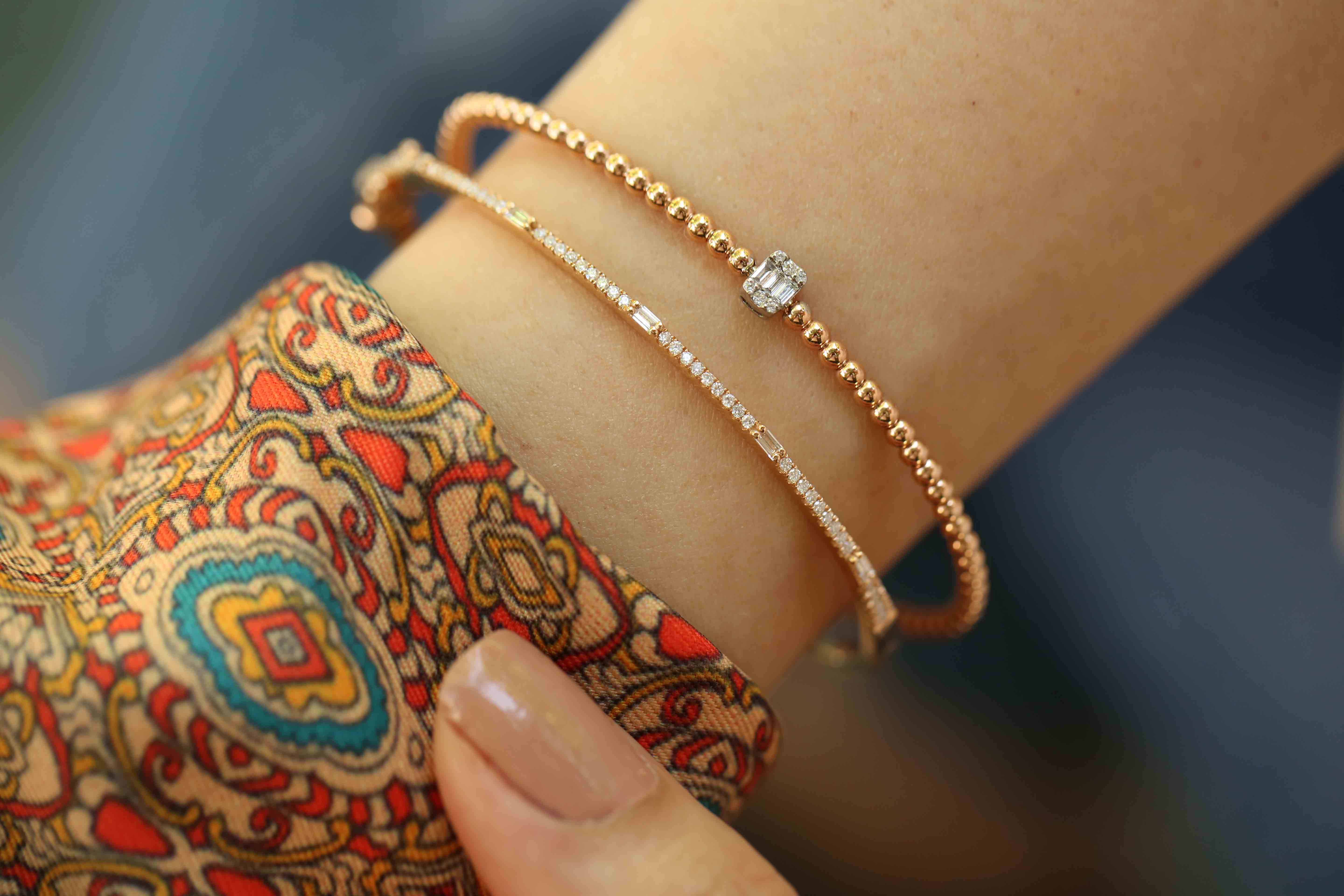 Top Top Baguette Diamond Bracelet