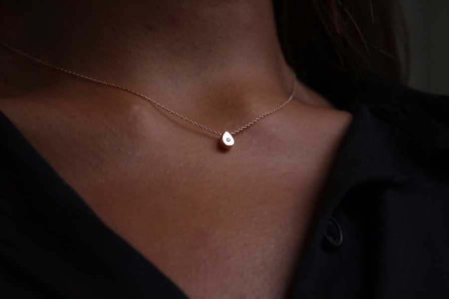 Mini Diamond Drop Necklace