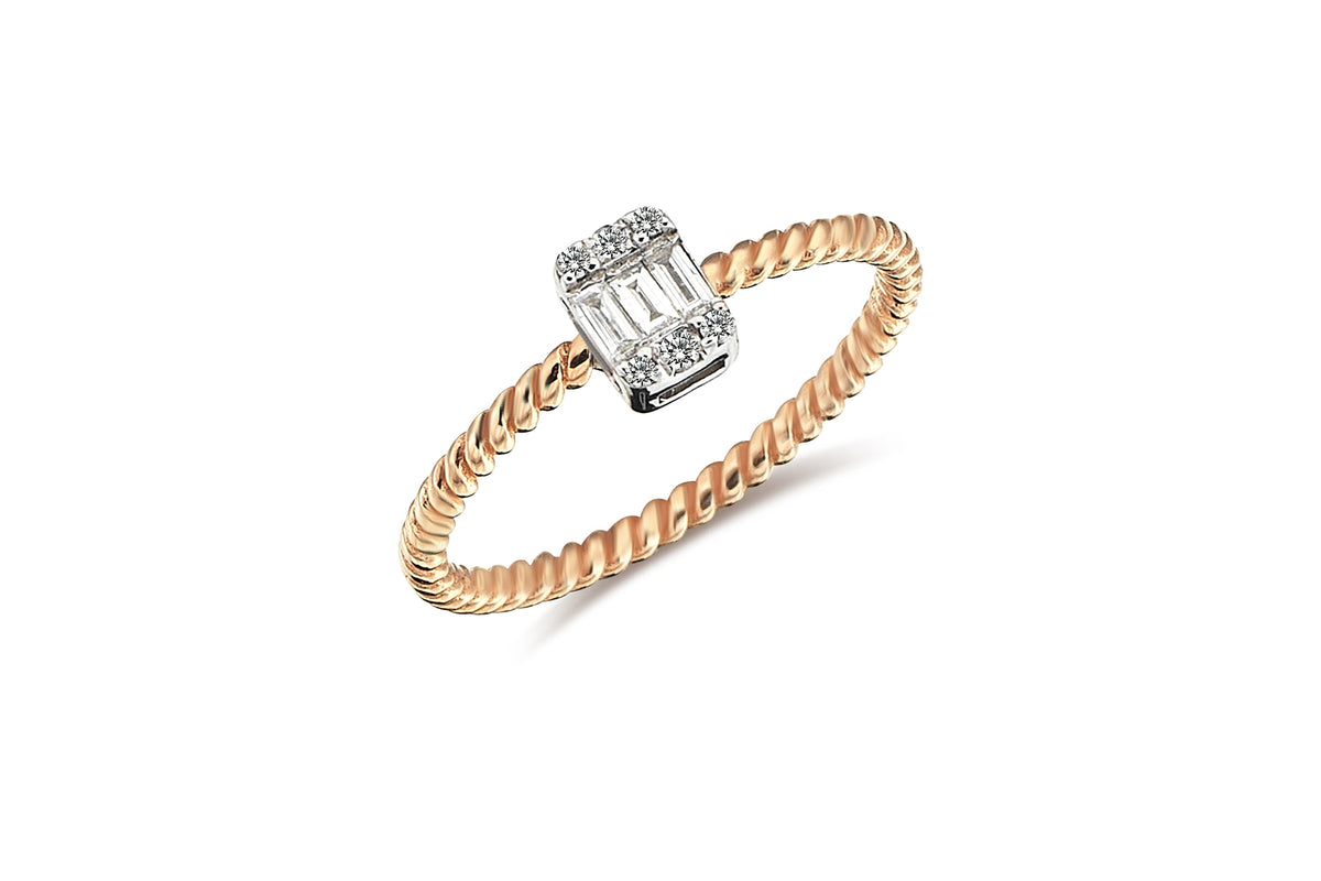Top Top  Baguette Ring