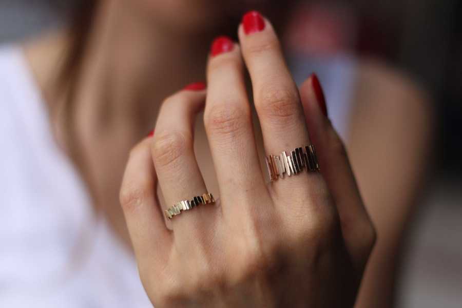 Thin Zig Zag Ring