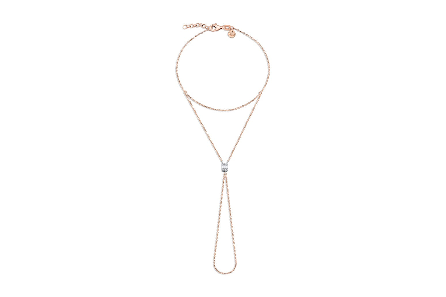Baguette Diamond Hand Chain