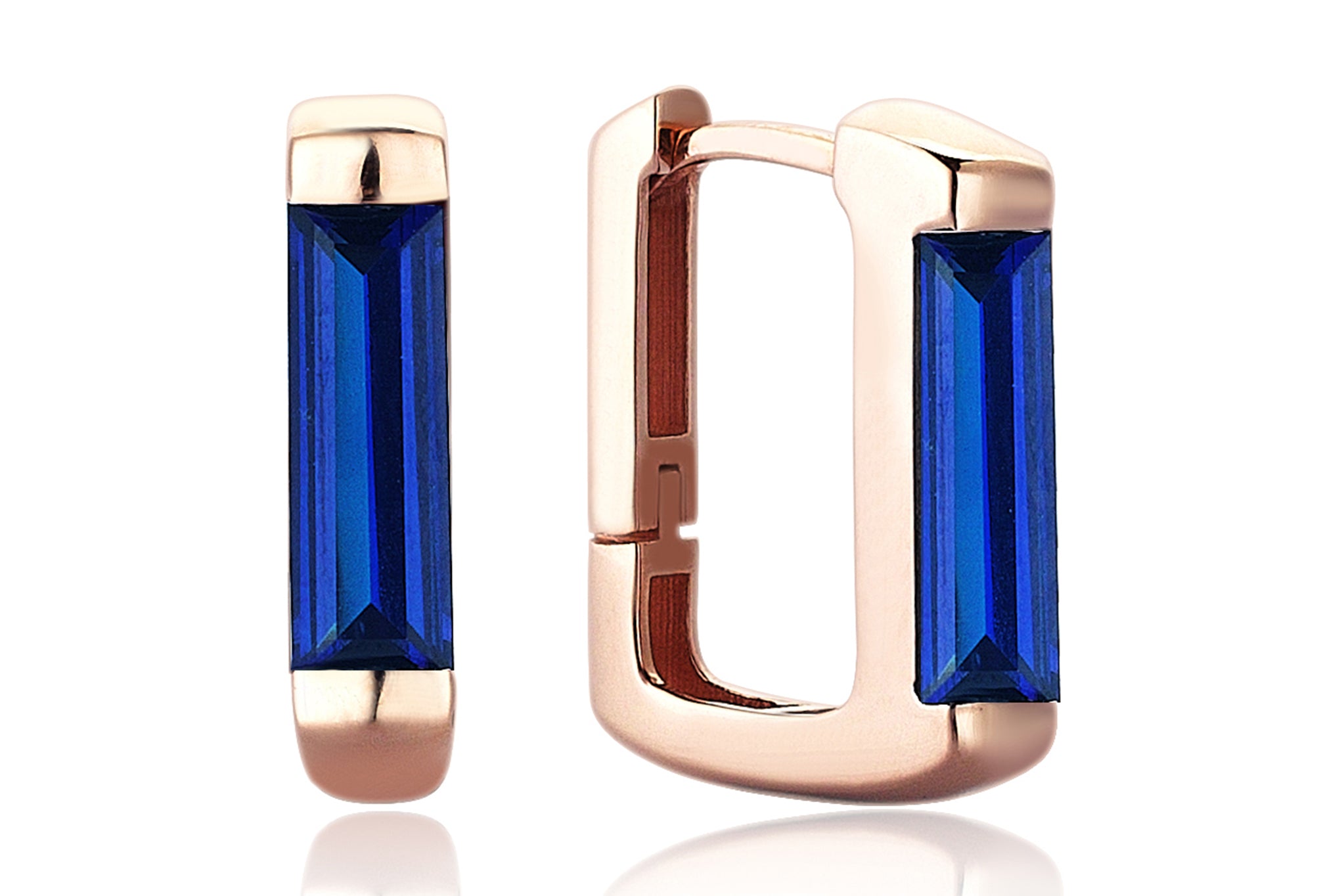 Sapphire Line Earrings