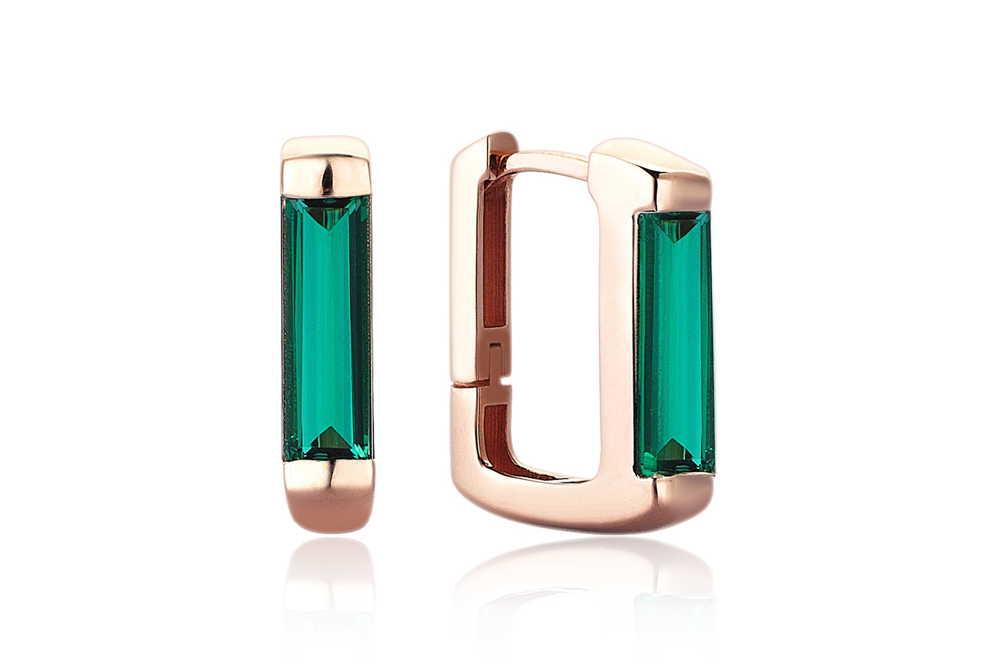 Emerald Line Earrings