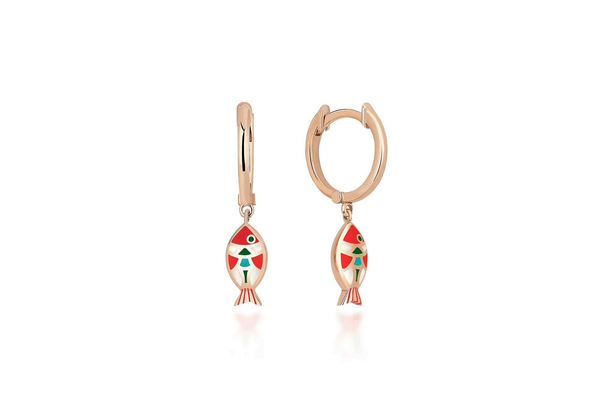 Carnival Fish Orange Earrings