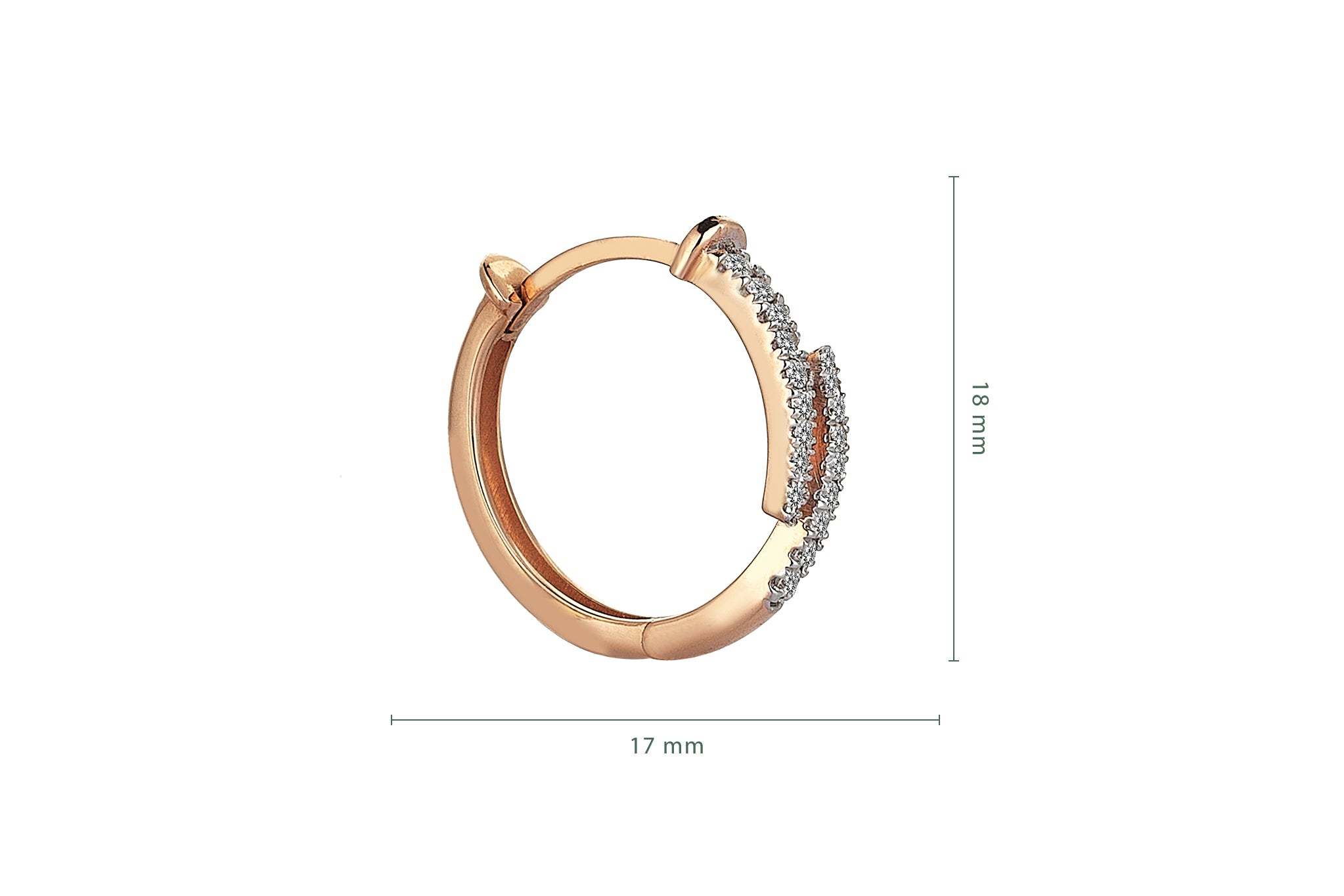 Claw White Earrings