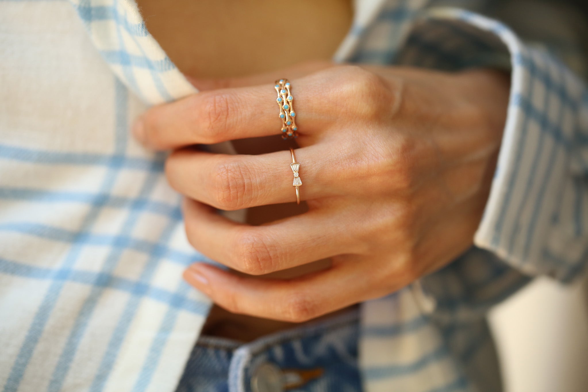Triple Turquoise Ring
