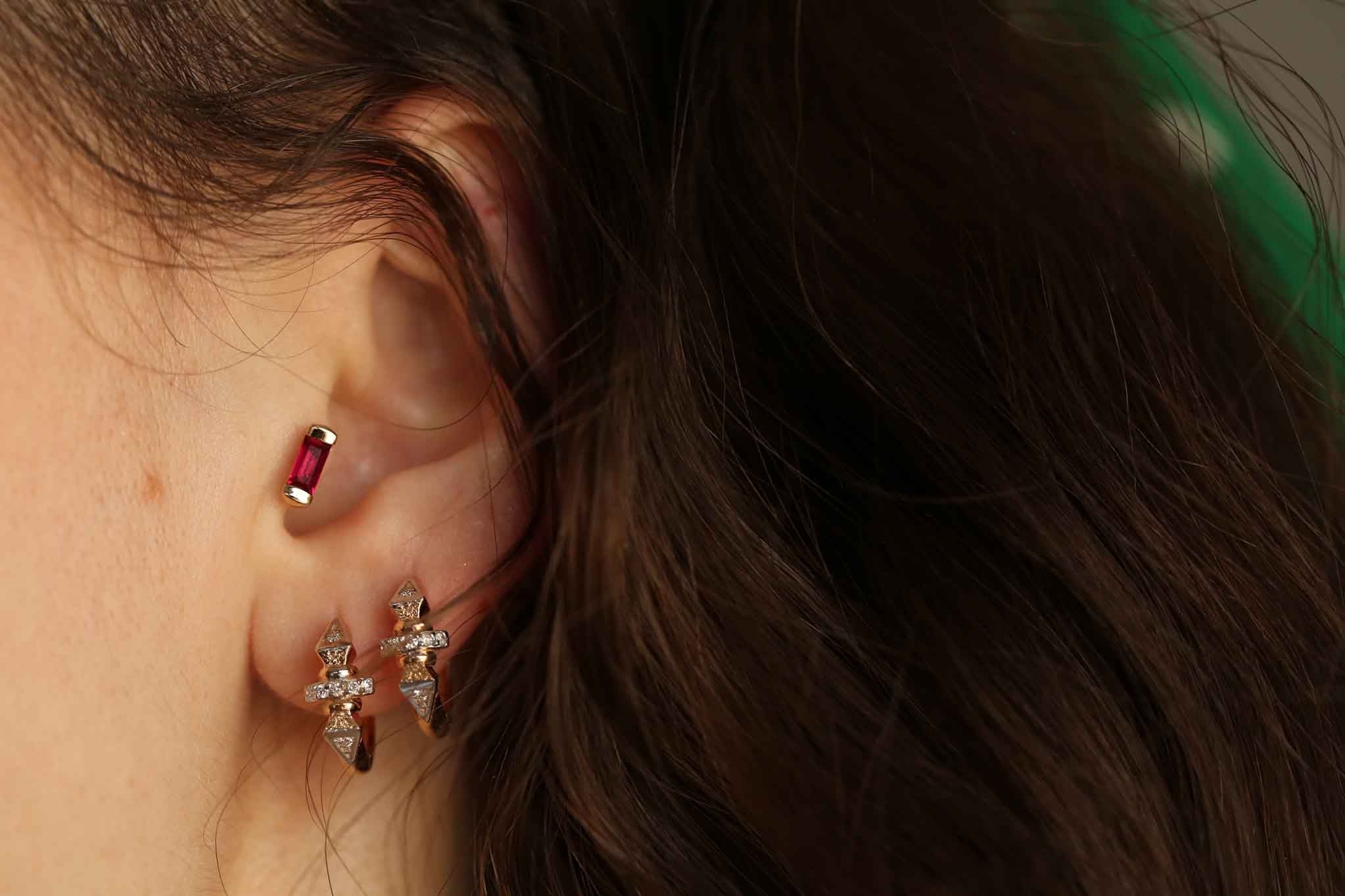 Ruby Line Piercing