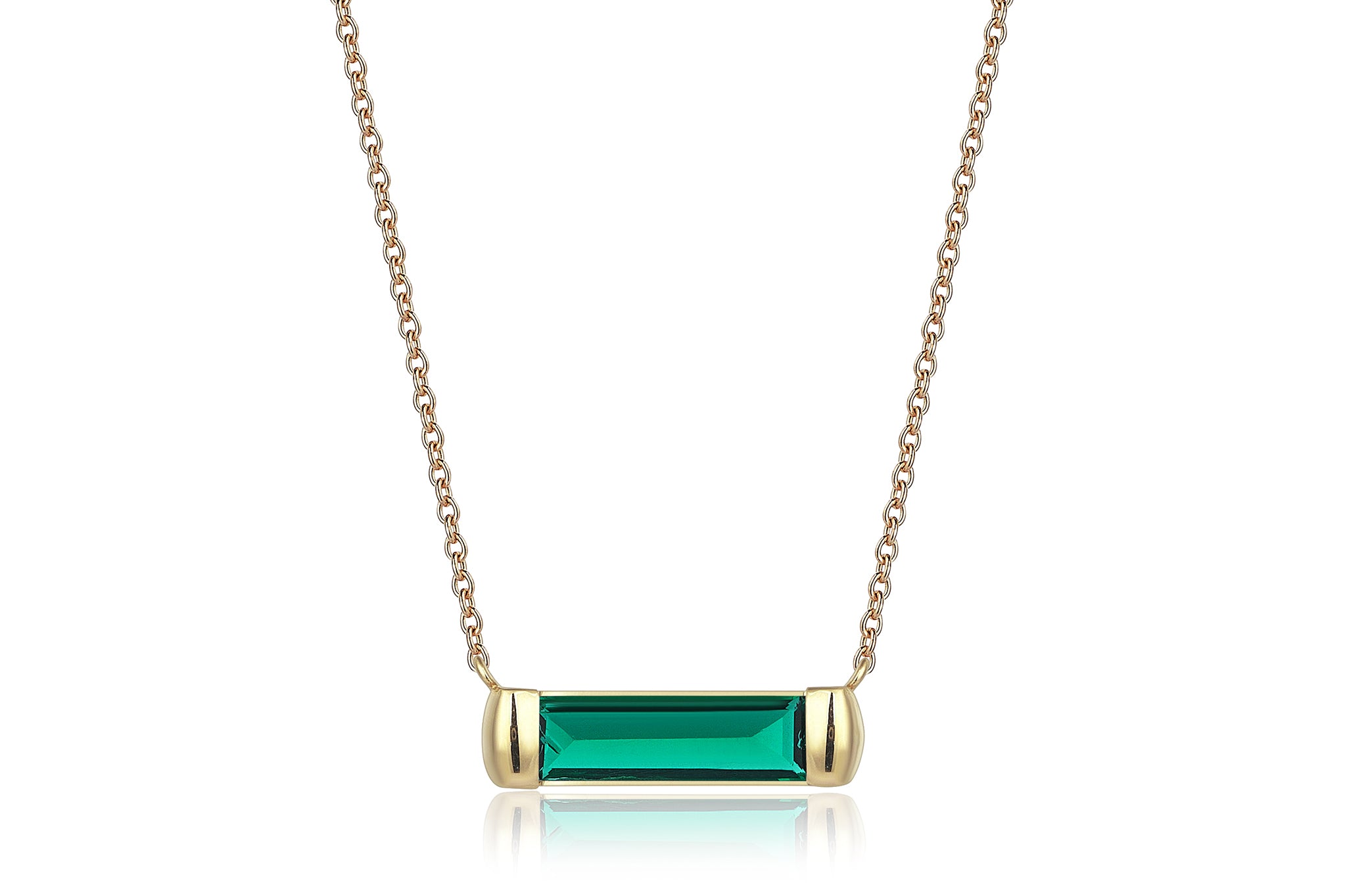 Emerald Line Necklace