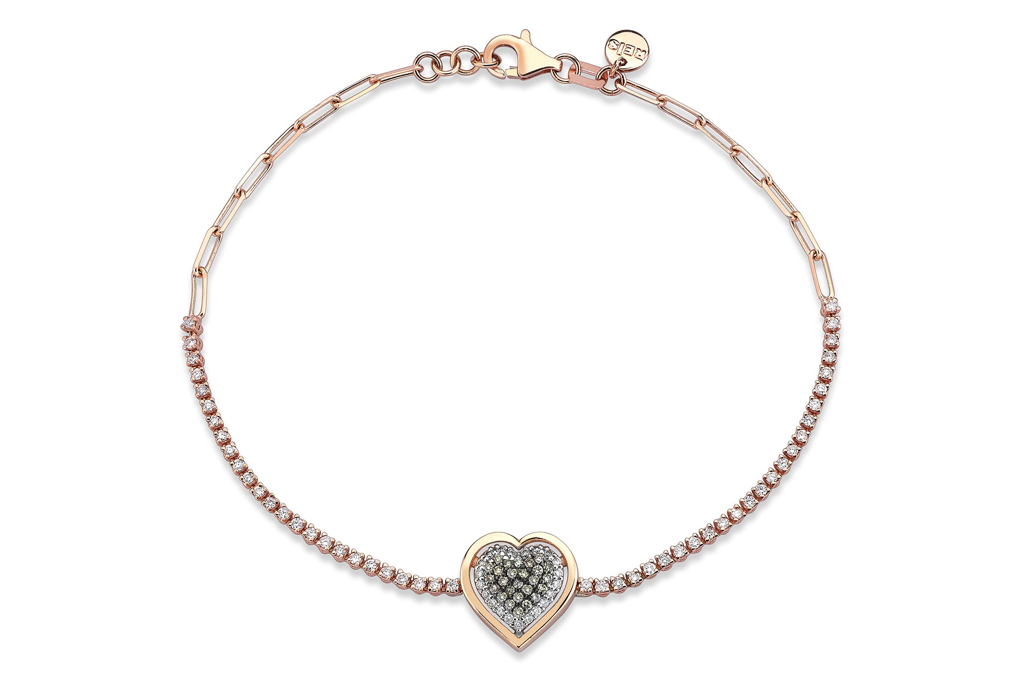Heart Tennis  Bracelet