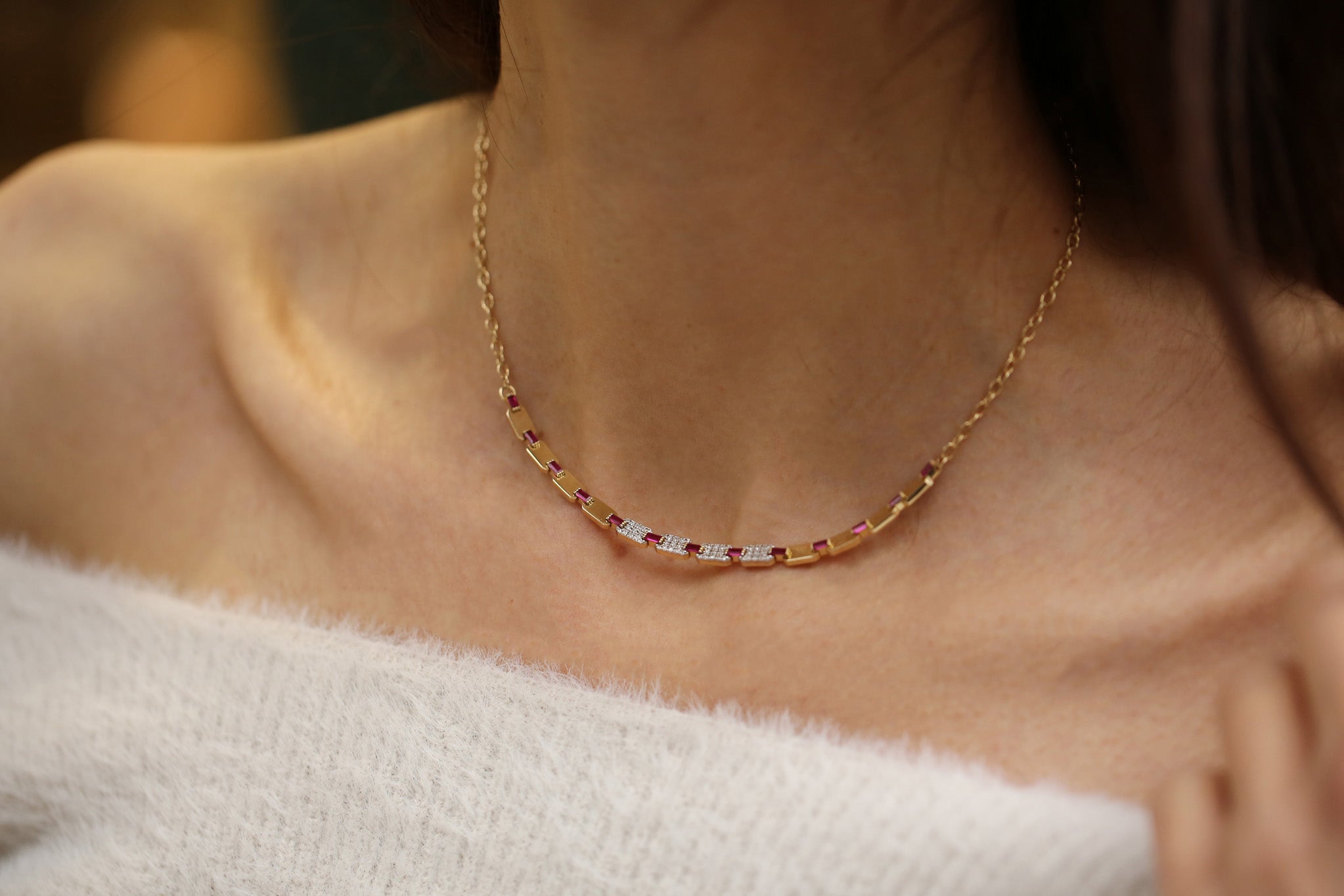 Mahal Ruby Choker