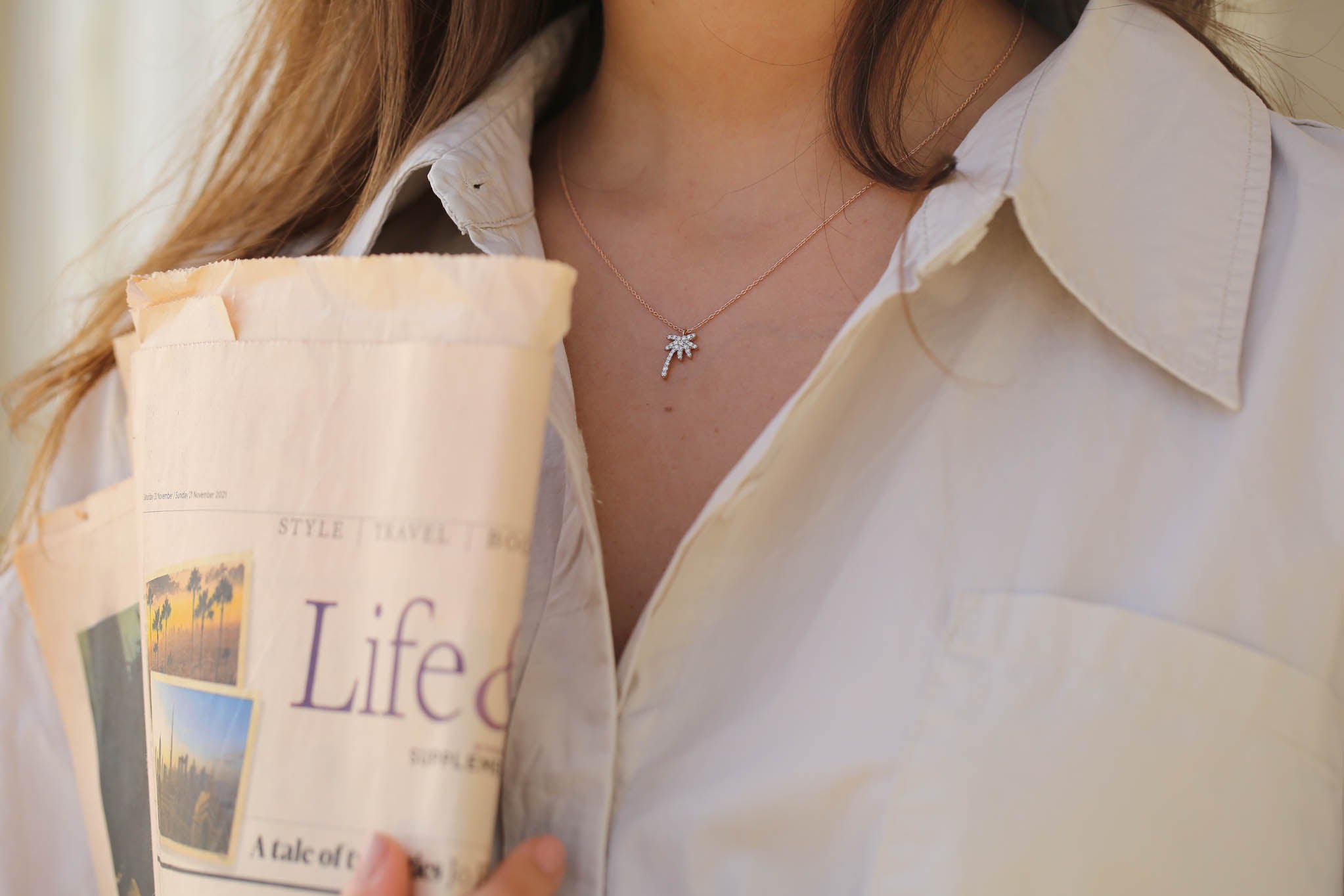 Prego Palm Necklace