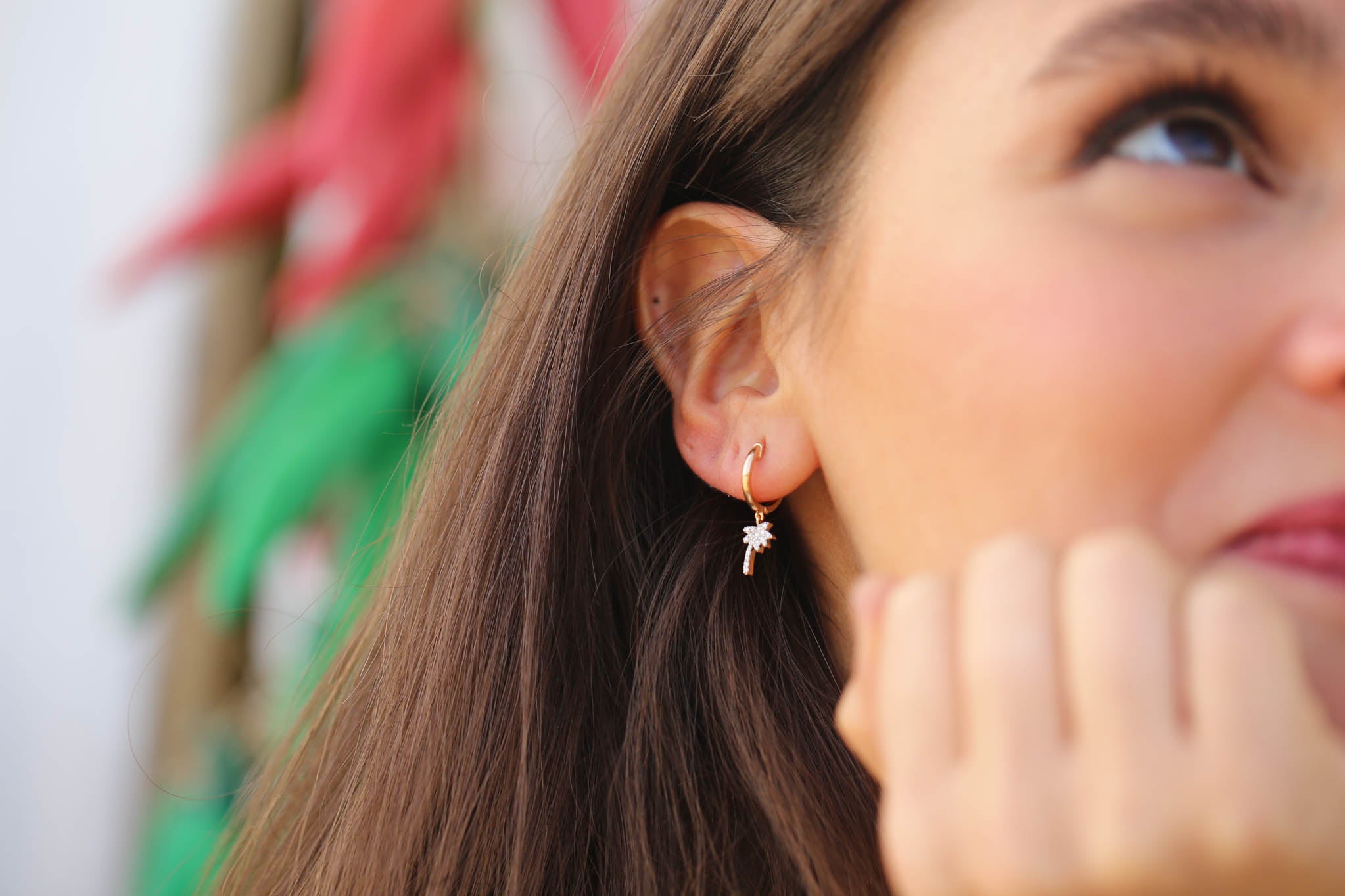 Prego Palm Earrings