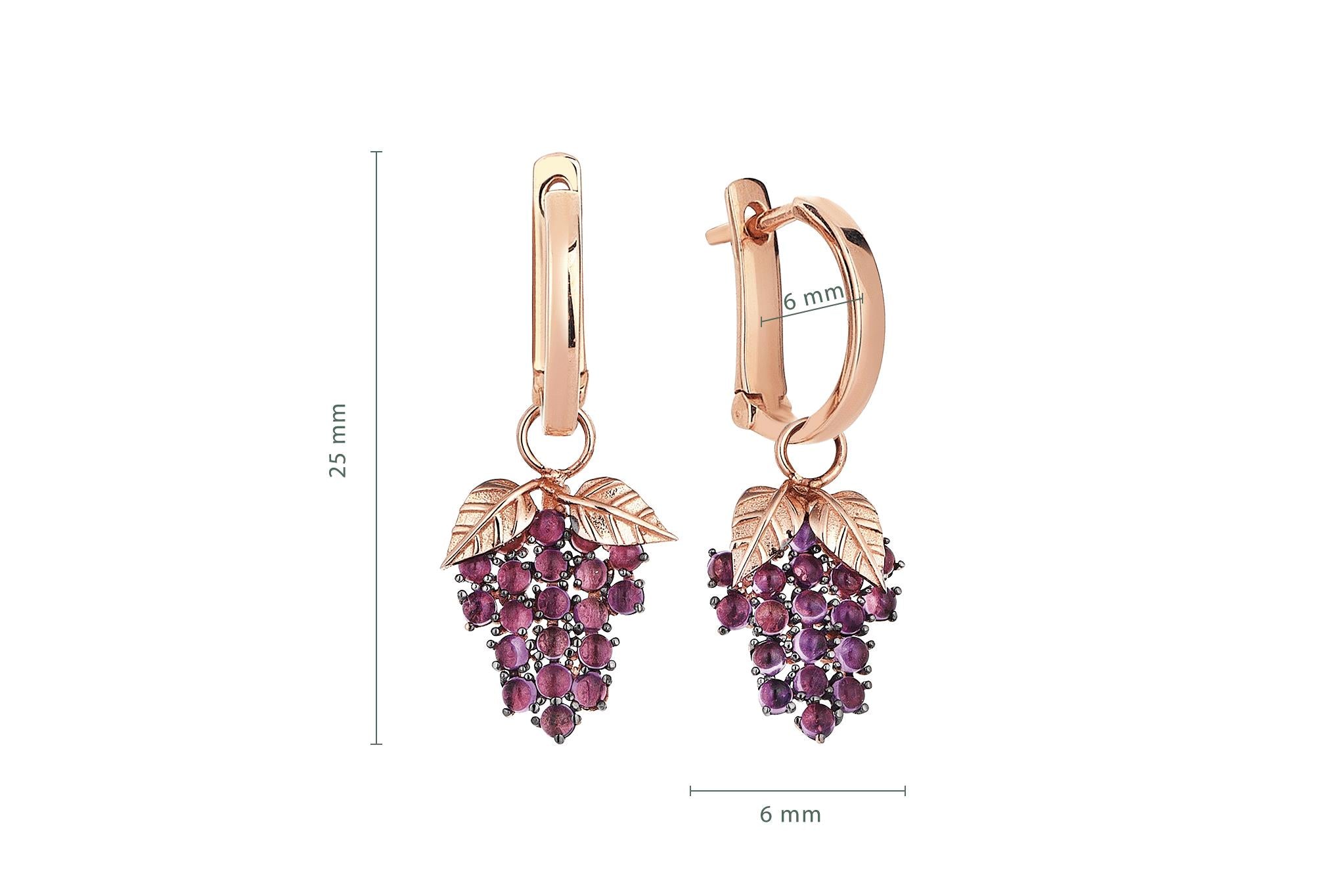 Blackberry Earrings
