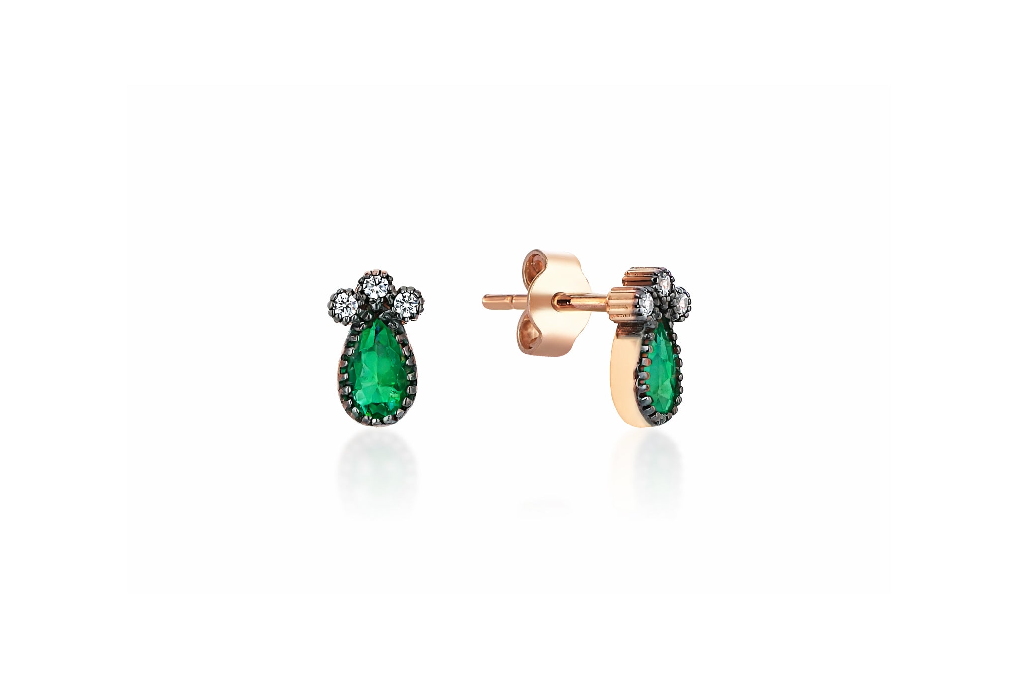 Drop Emerald Earrings