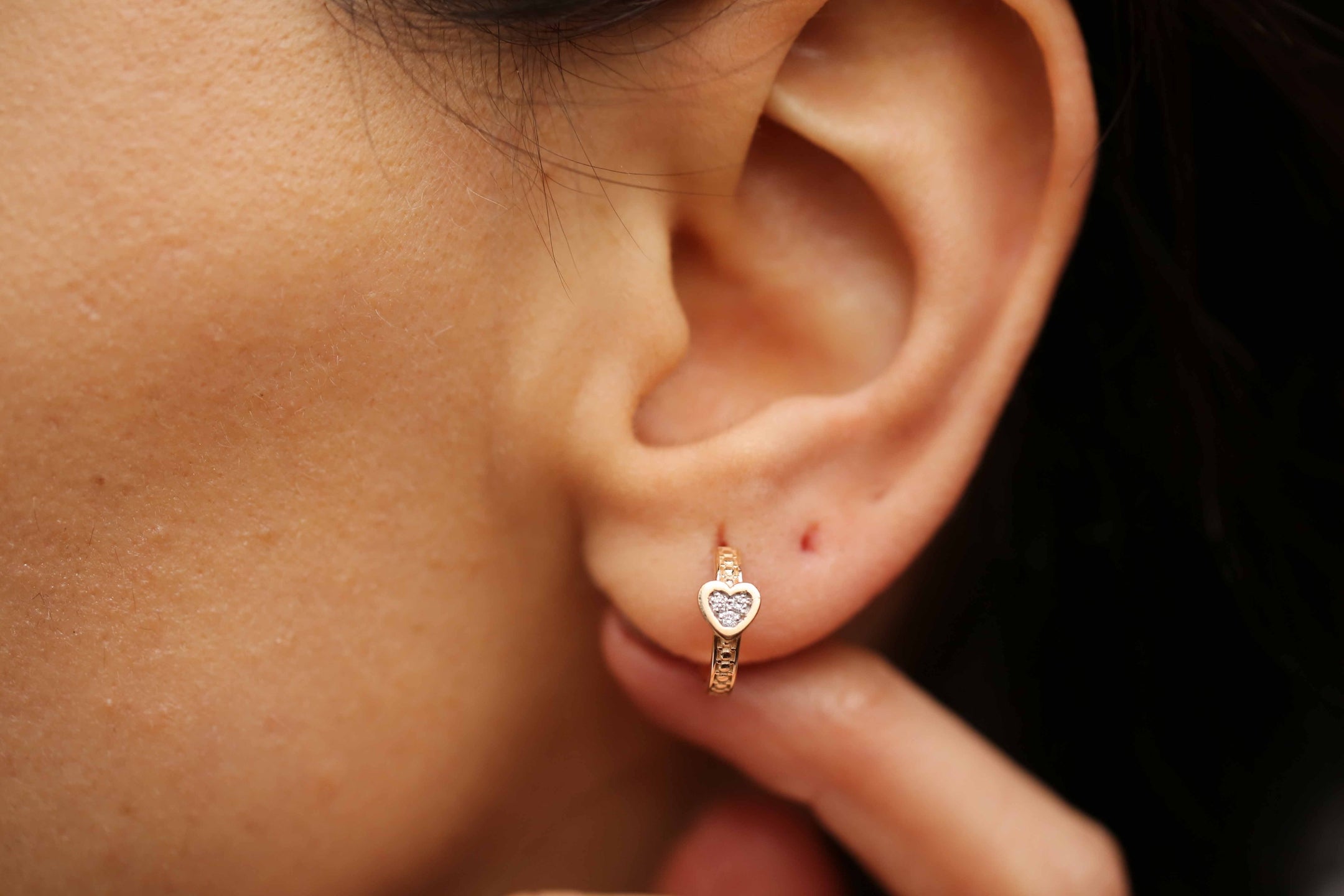 Mini Debut Heart Diamond Earring