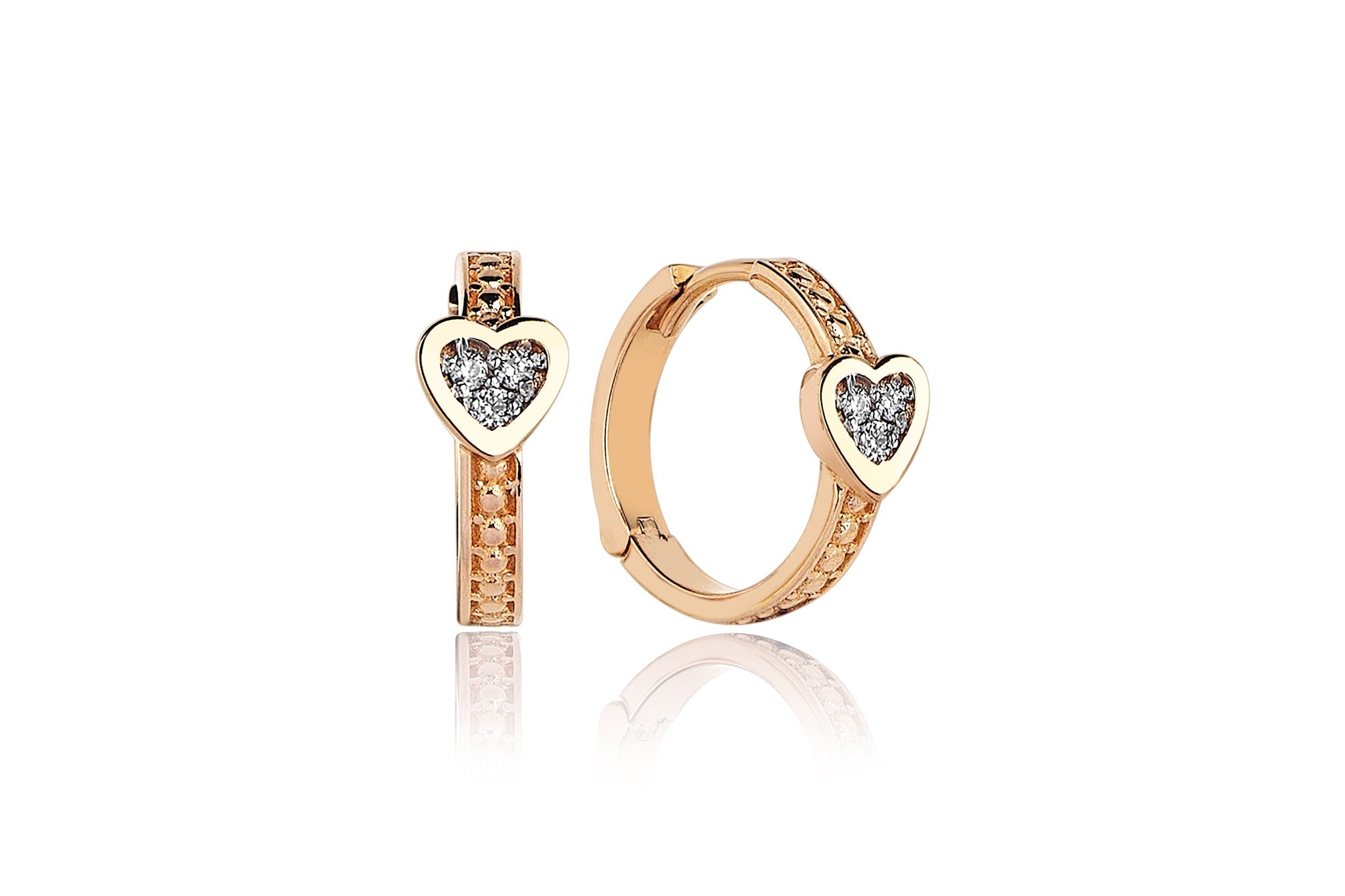 Mini Debut Heart Diamond Earring