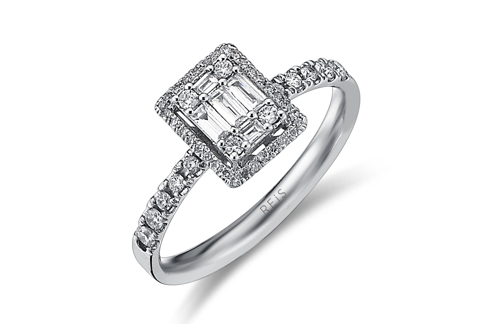 Baguette Grande Venti Diamond Ring