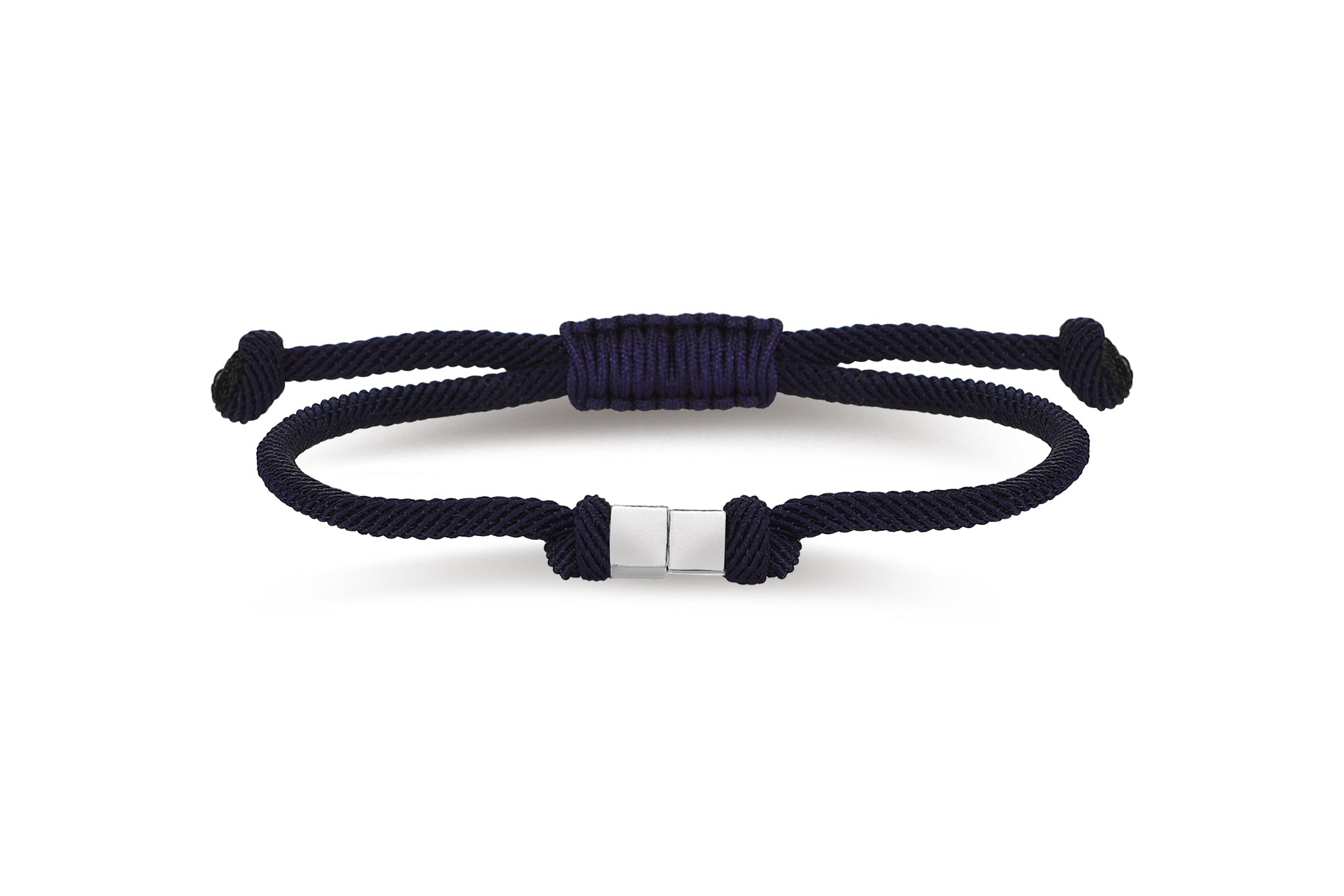 Double Cube Rope Men Bracelet