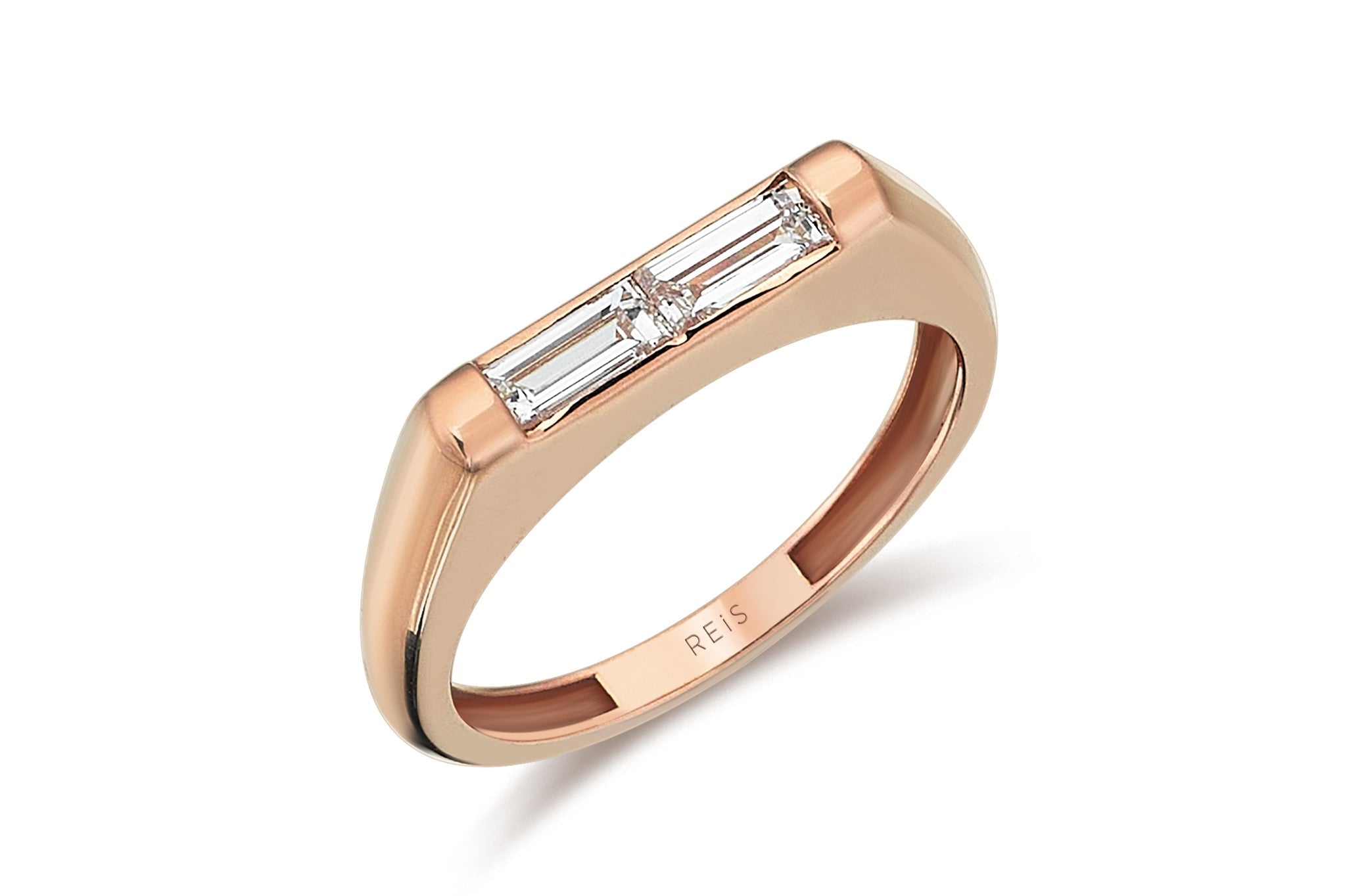 Ubuntu Line Baguette Diamond Ring