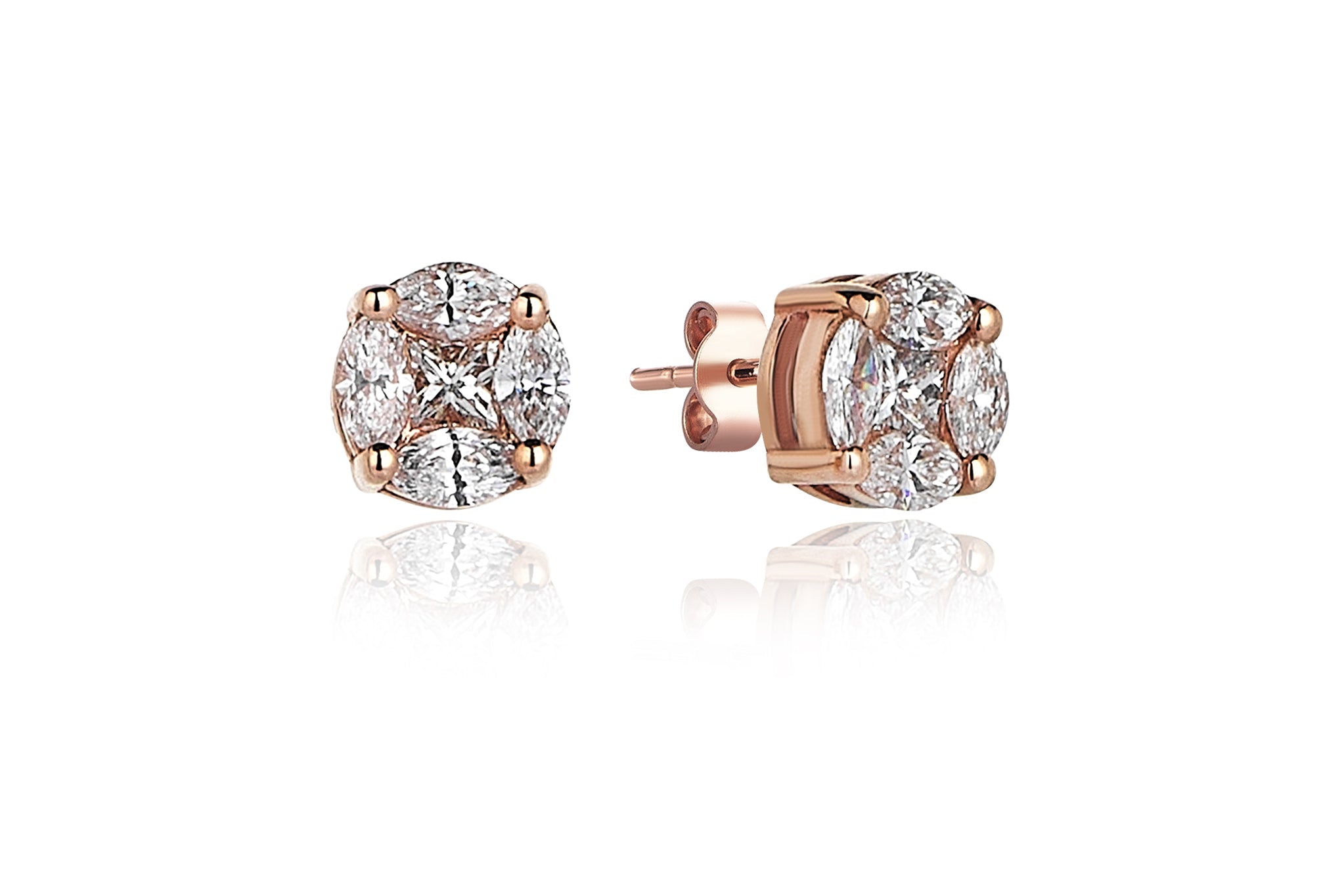Marquise Feraye Diamond Earring