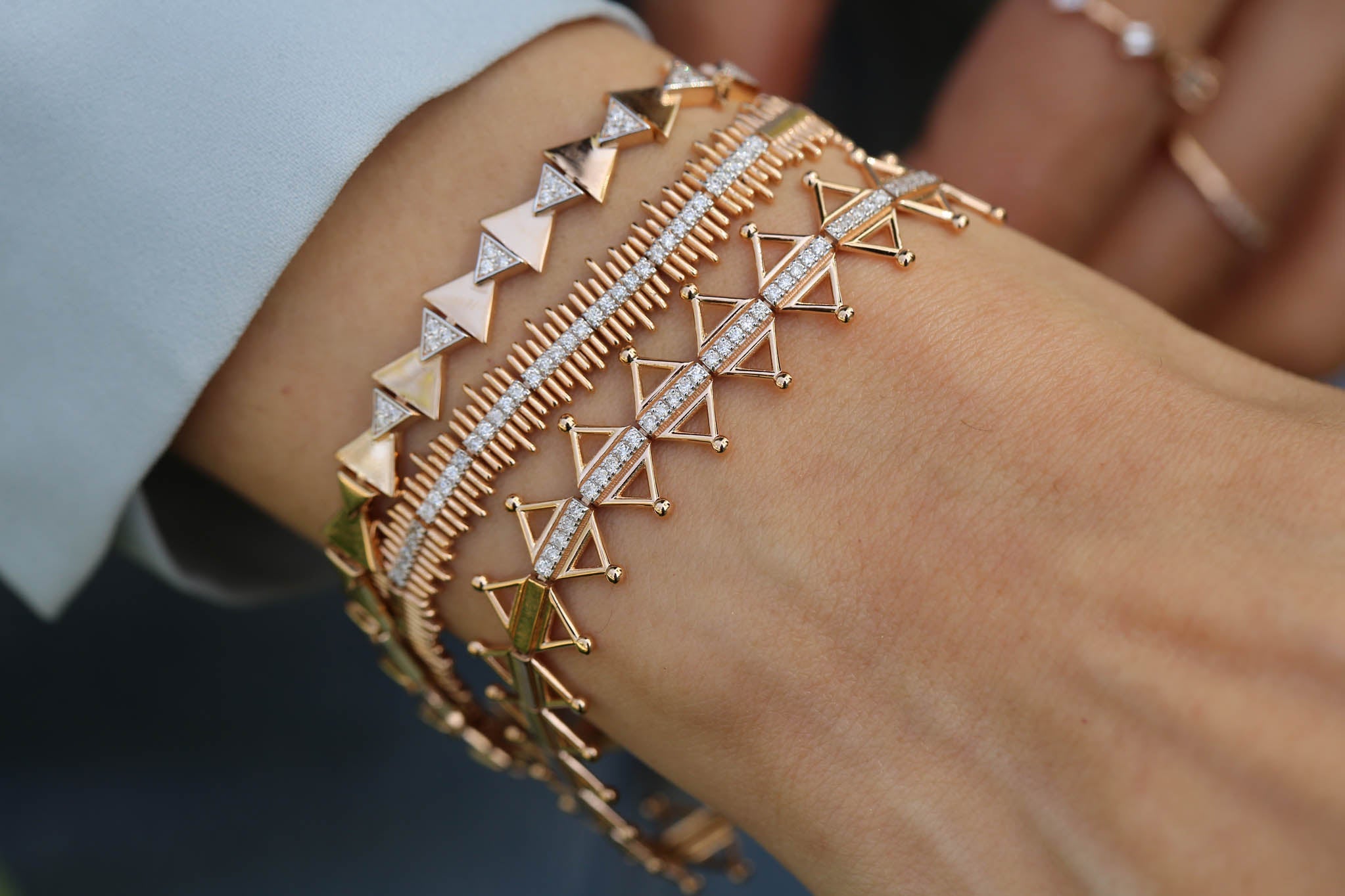 Prego Trian Diamond Bracelet